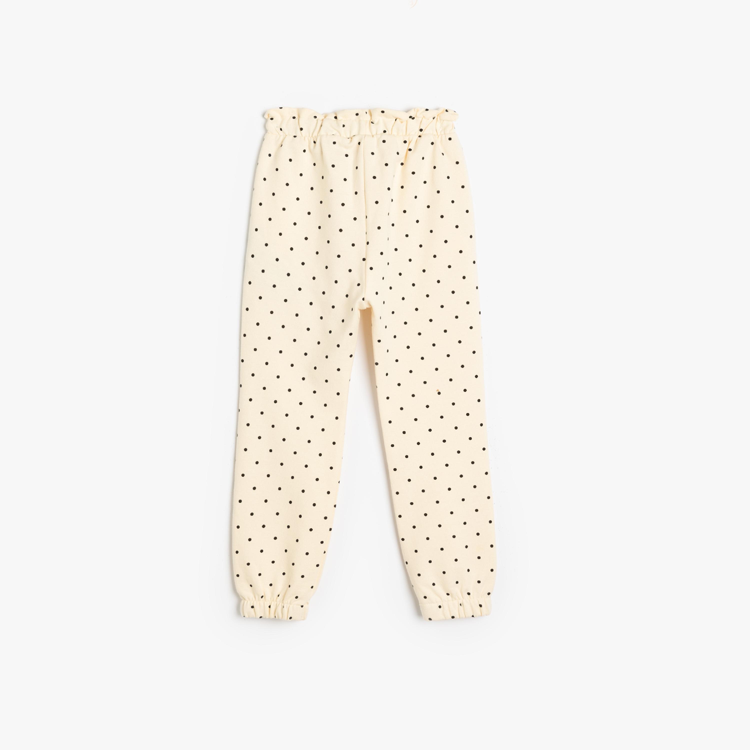 Koton Printed Elasticated Joggers-girls-clothing-bottoms-joggersandtrackpants-image-2