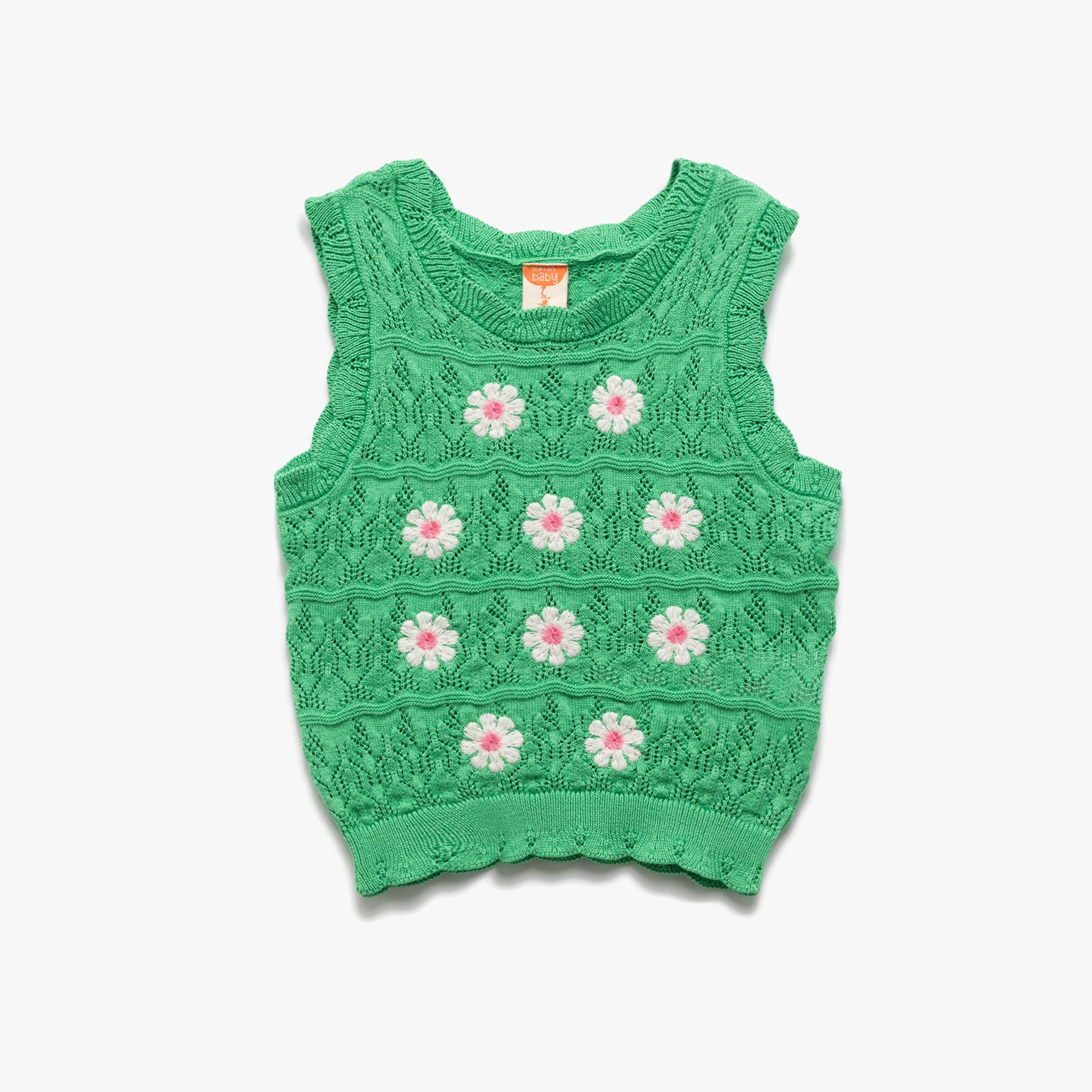 Koton Sleeveless Round Neck Floral Tank Top-girls-clothing-blousesandshirts-image-1