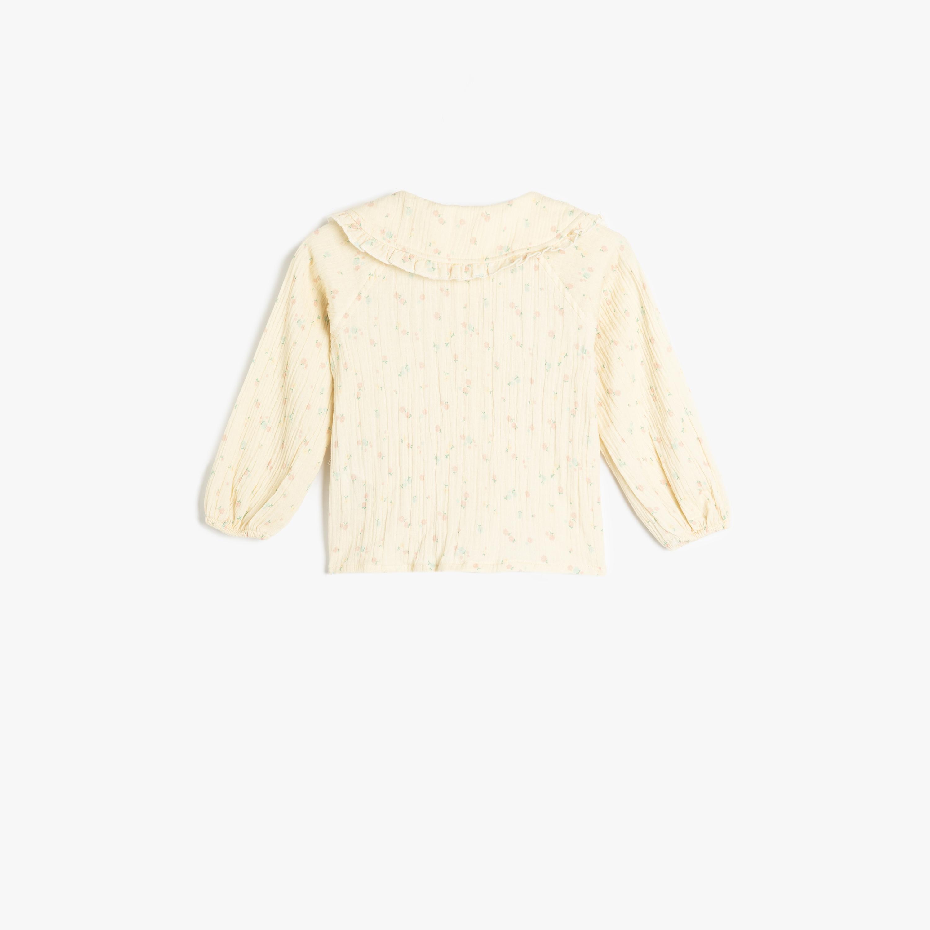 Koton Long Sleeves Round Neck Printed Shirt-girls-clothing-blousesandshirts-image-2