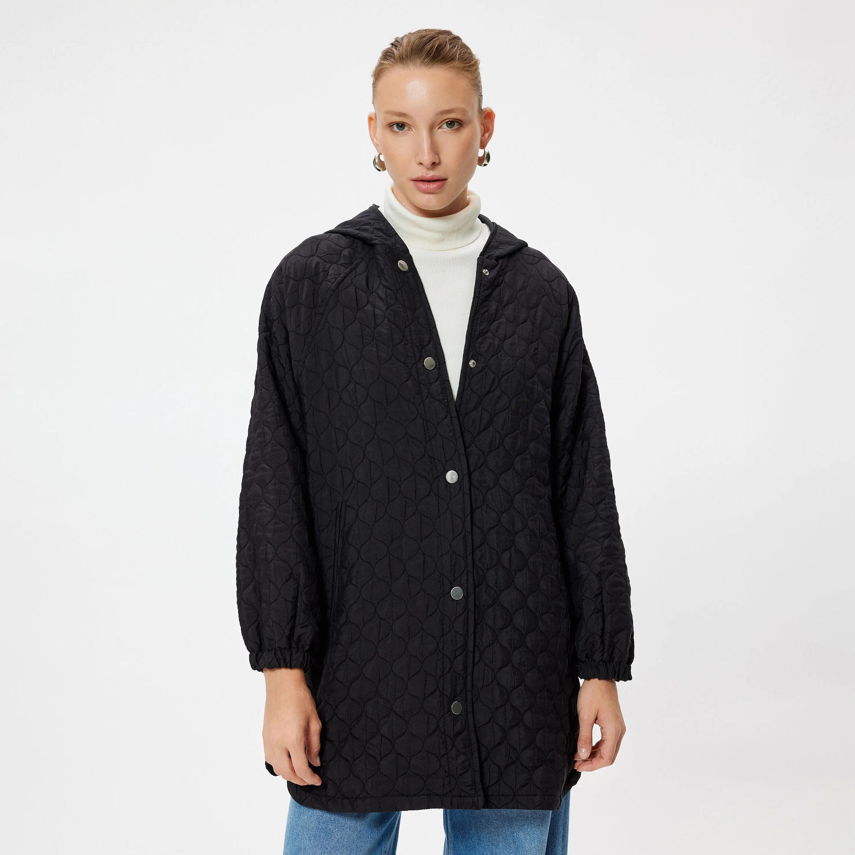 KOTON Quilted Hooded Neck Women's Jacket-women-clothing-coatsandjackets-jackets-image-1