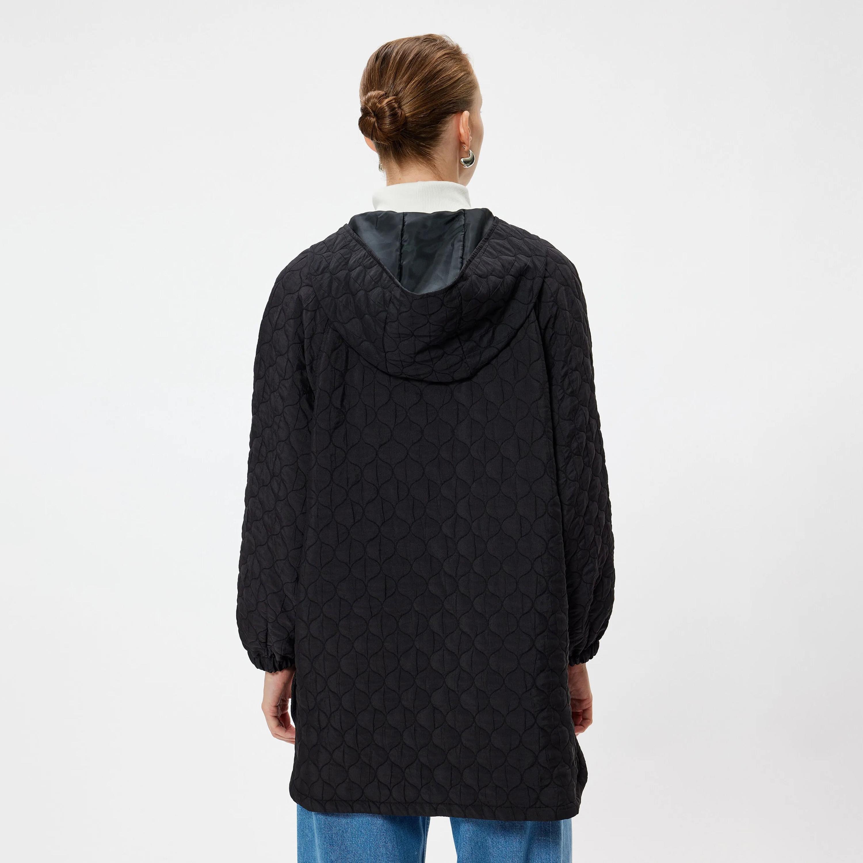 KOTON Quilted Hooded Neck Women's Jacket-women-clothing-coatsandjackets-jackets-image-3