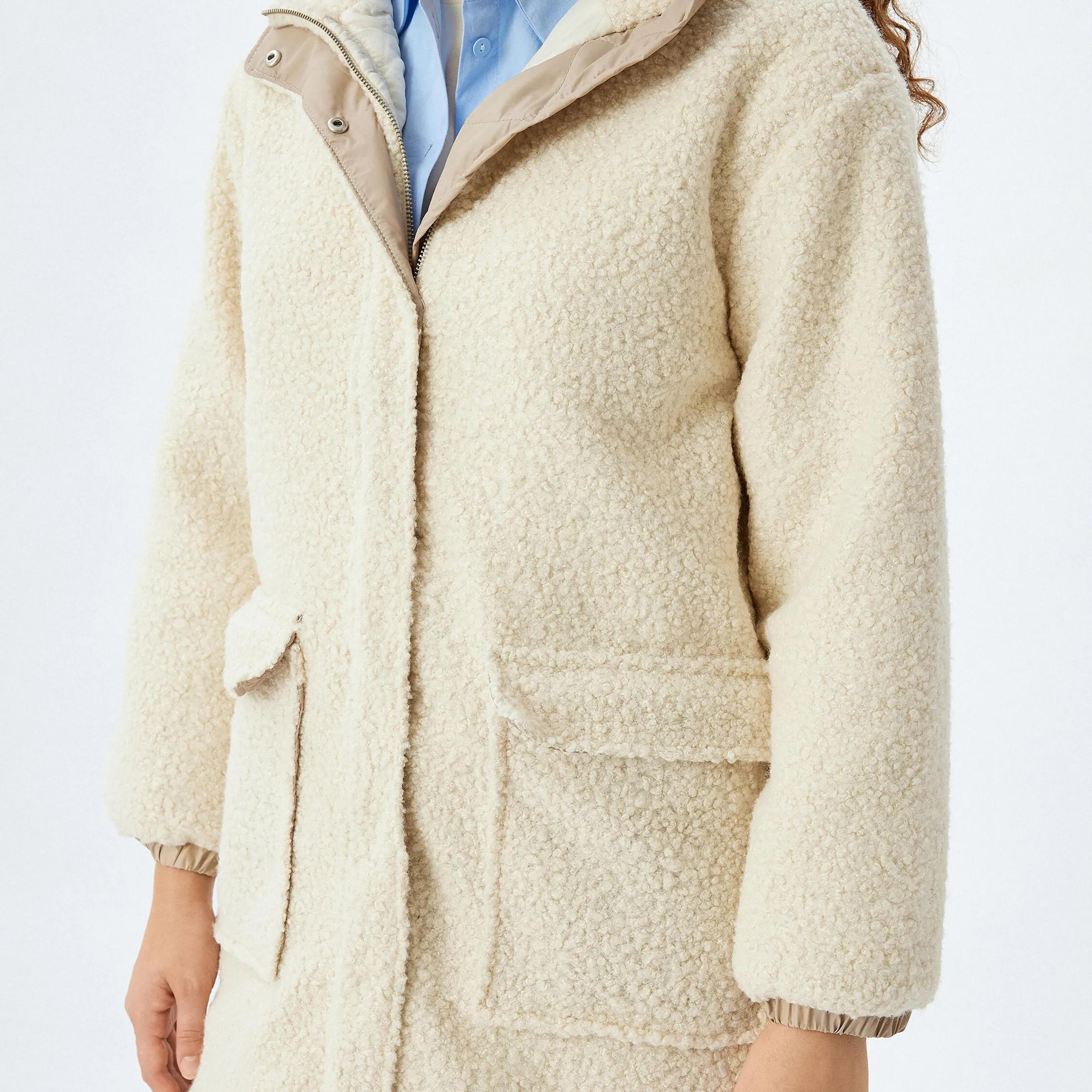 بليزر نسائي أسود اللون ذو ياقة صدر واحدة من كوتون-women-clothing-coatsandjackets-blazers-image-12