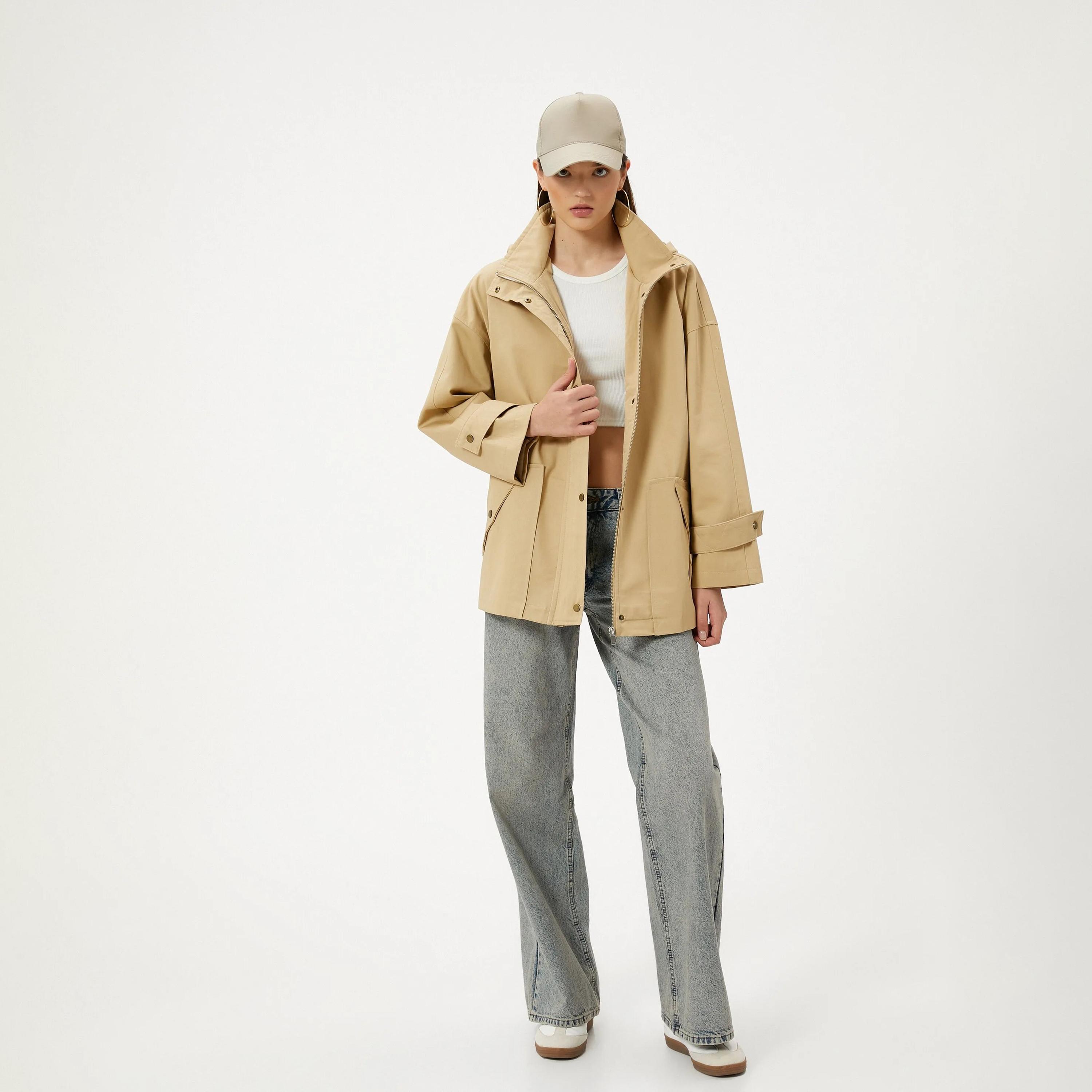 بليزر نسائي أسود اللون ذو ياقة صدر واحدة من كوتون-women-clothing-coatsandjackets-blazers-image-14