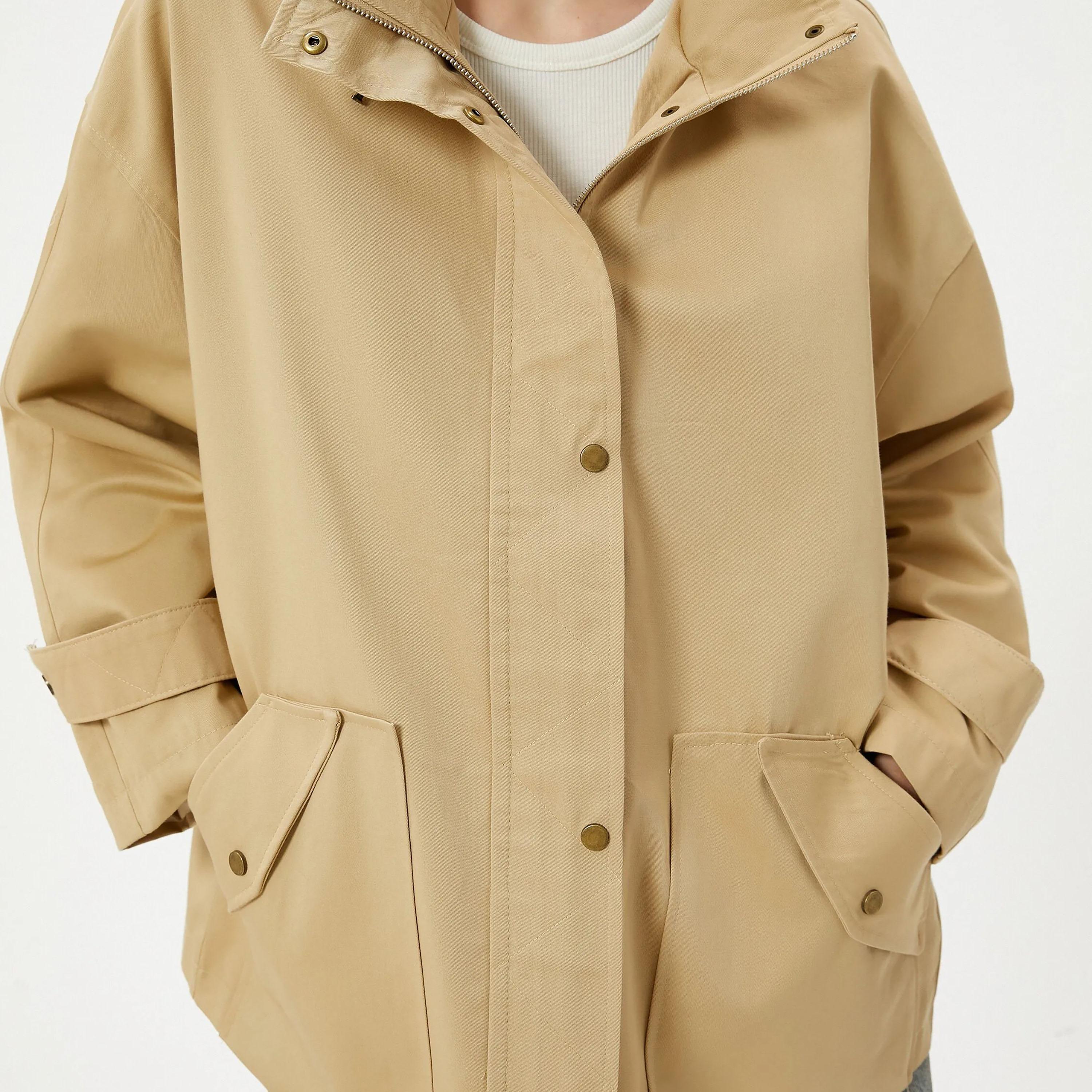 بليزر نسائي أسود اللون ذو ياقة صدر واحدة من كوتون-women-clothing-coatsandjackets-blazers-image-16