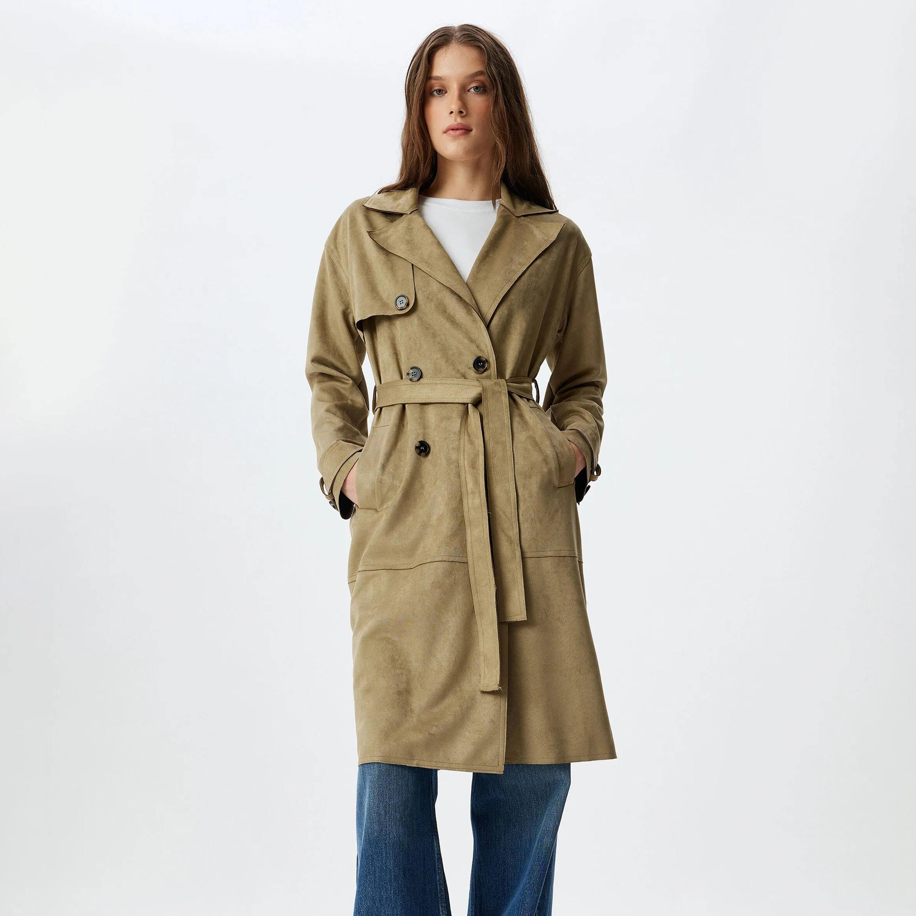 بليزر نسائي أسود اللون ذو ياقة صدر واحدة من كوتون-women-clothing-coatsandjackets-blazers-image-33