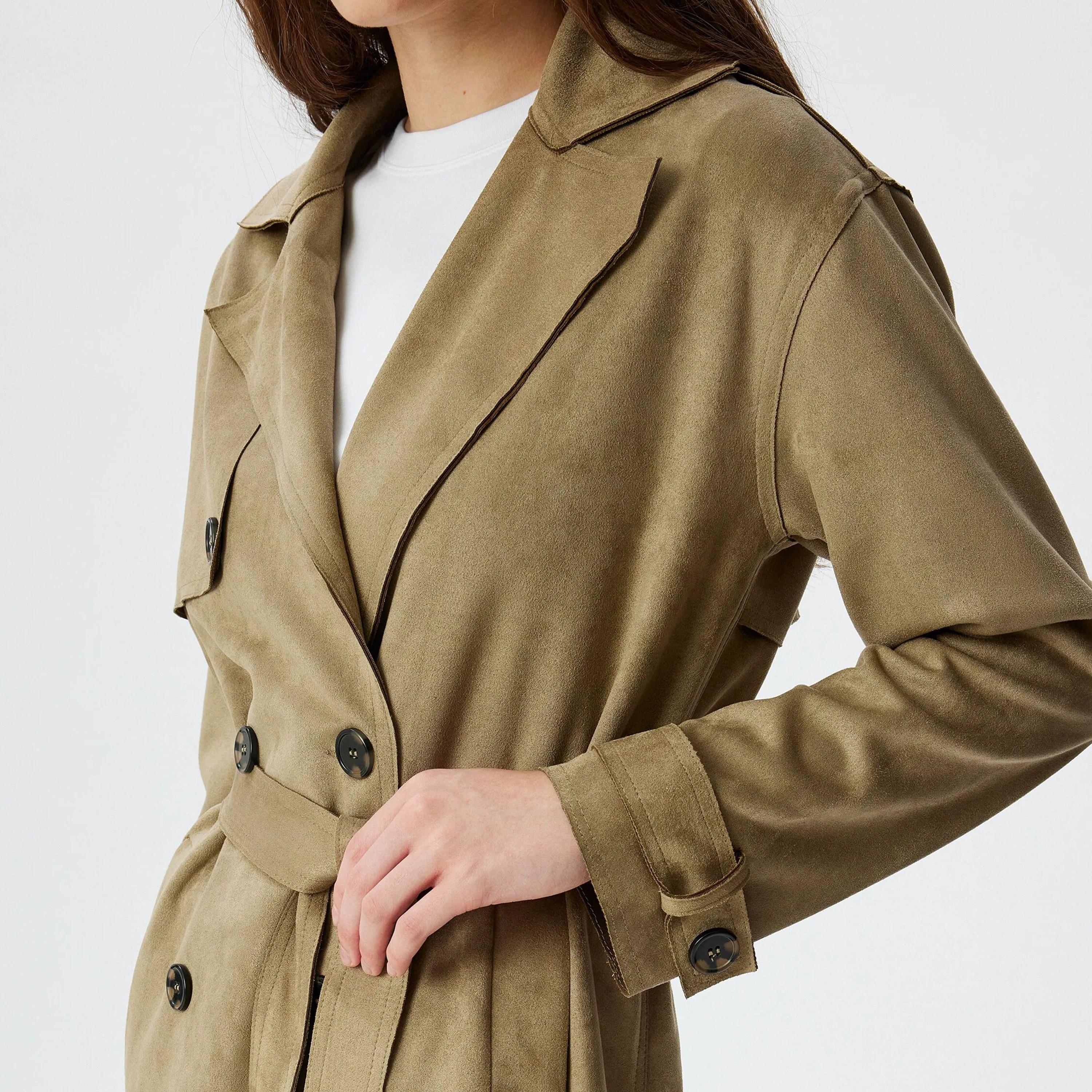 بليزر نسائي أسود اللون ذو ياقة صدر واحدة من كوتون-women-clothing-coatsandjackets-blazers-image-36