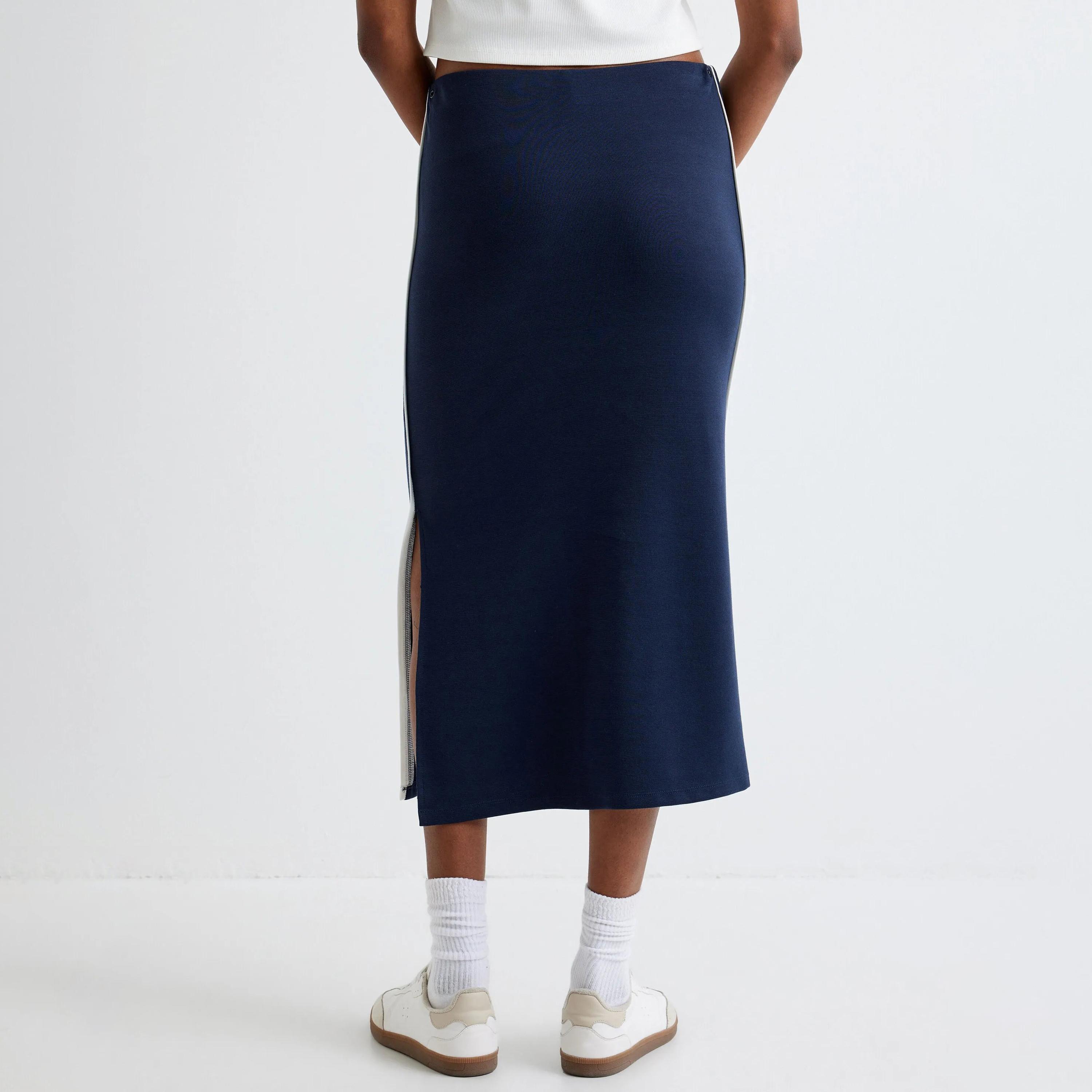 KOTON Blue Women's Skirt-women-clothing-bottoms-skirts-image-3
