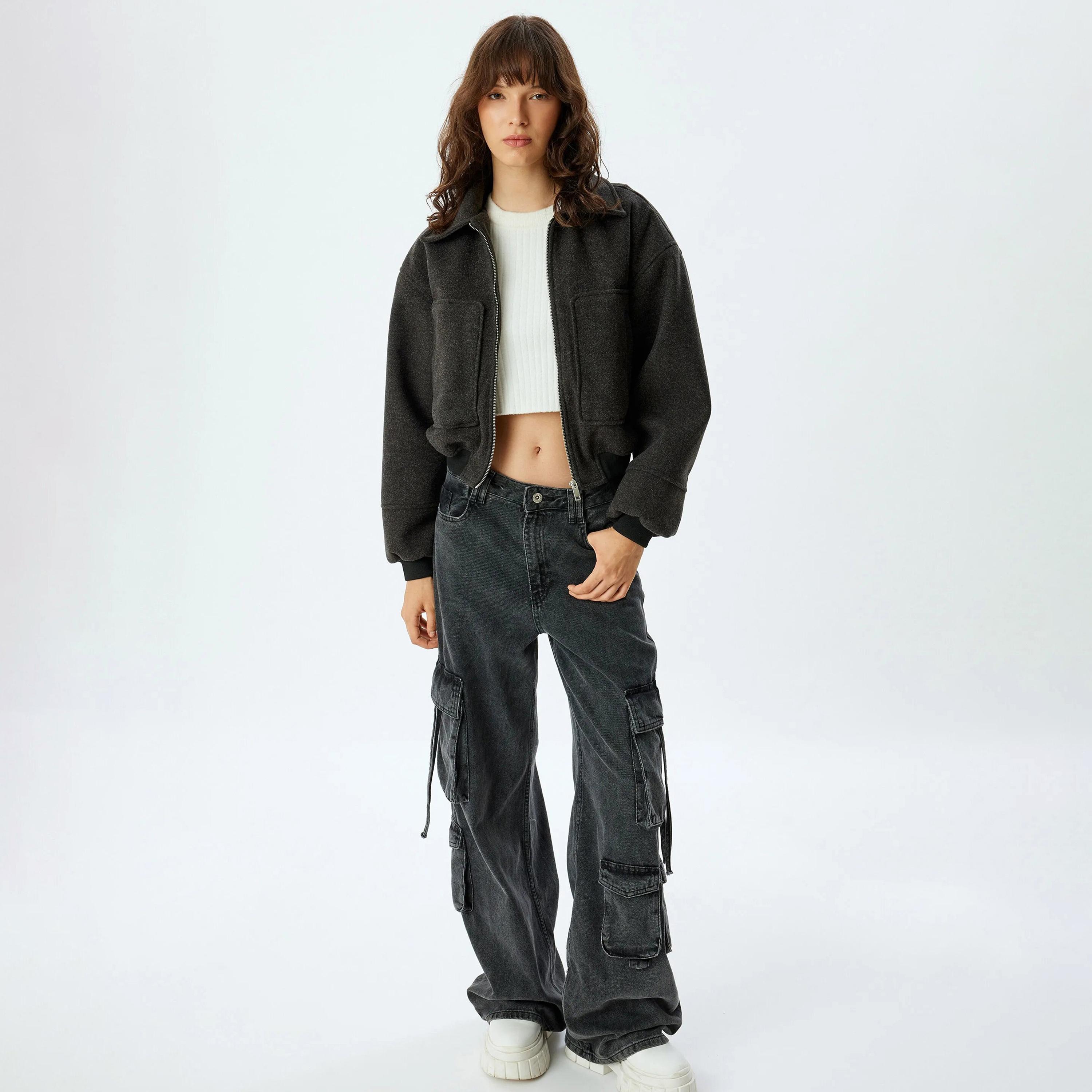 سترة نسائية رمادية اللون من كوتون-women-winterwear-coatsandjackets-jackets-image-2