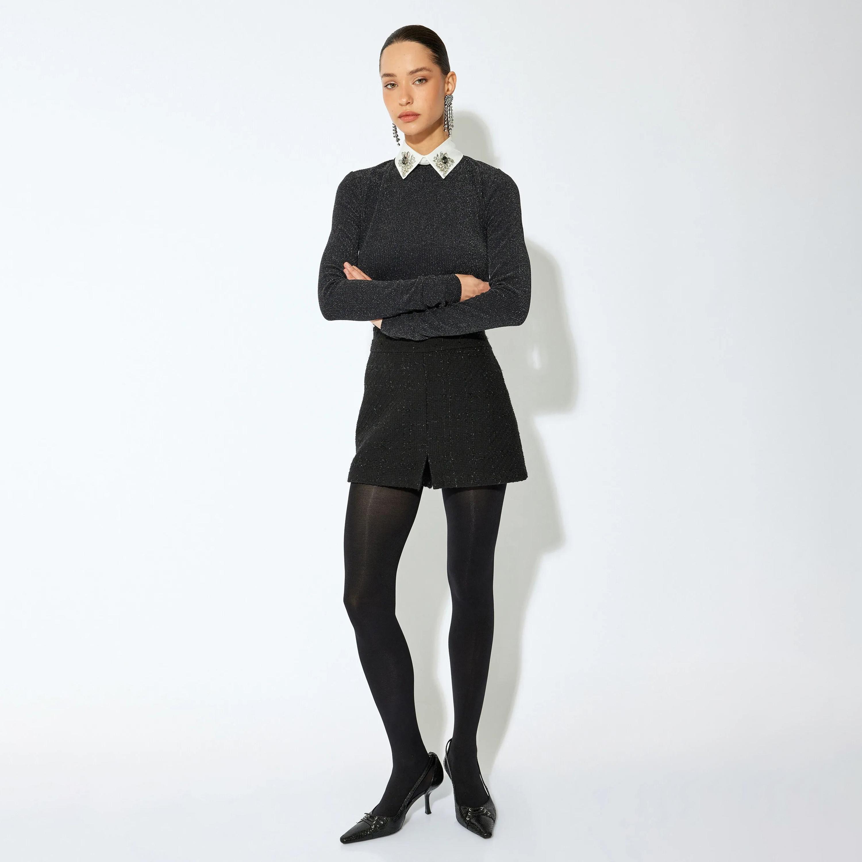 KOTON Black Women's Sweater-women-winterwear-cardigansandjumpers-jumpers-image-2