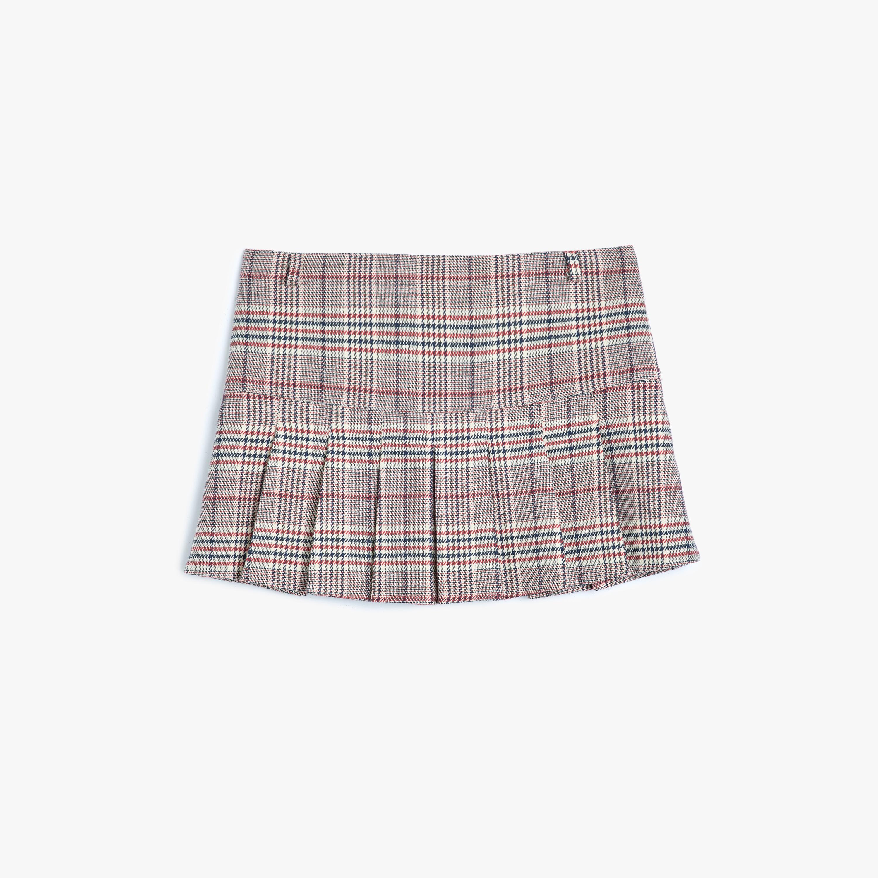 KOTON Red Checked Pleated Women's Skirt-women-clothing-bottoms-skirts-image-4