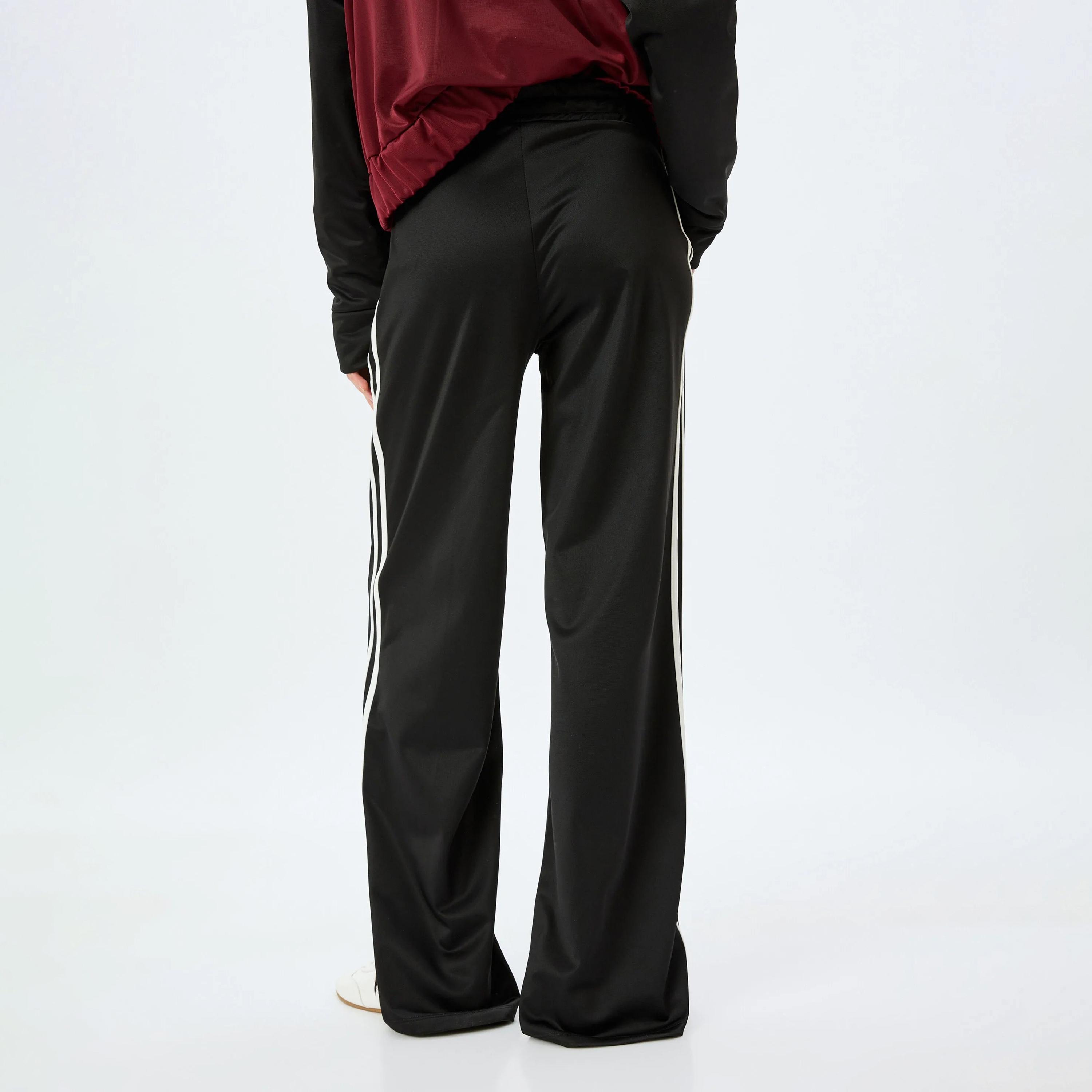 KOTON Black Elasticated Waist Women's Sweat Pants-women-clothing-bottoms-joggers-image-3