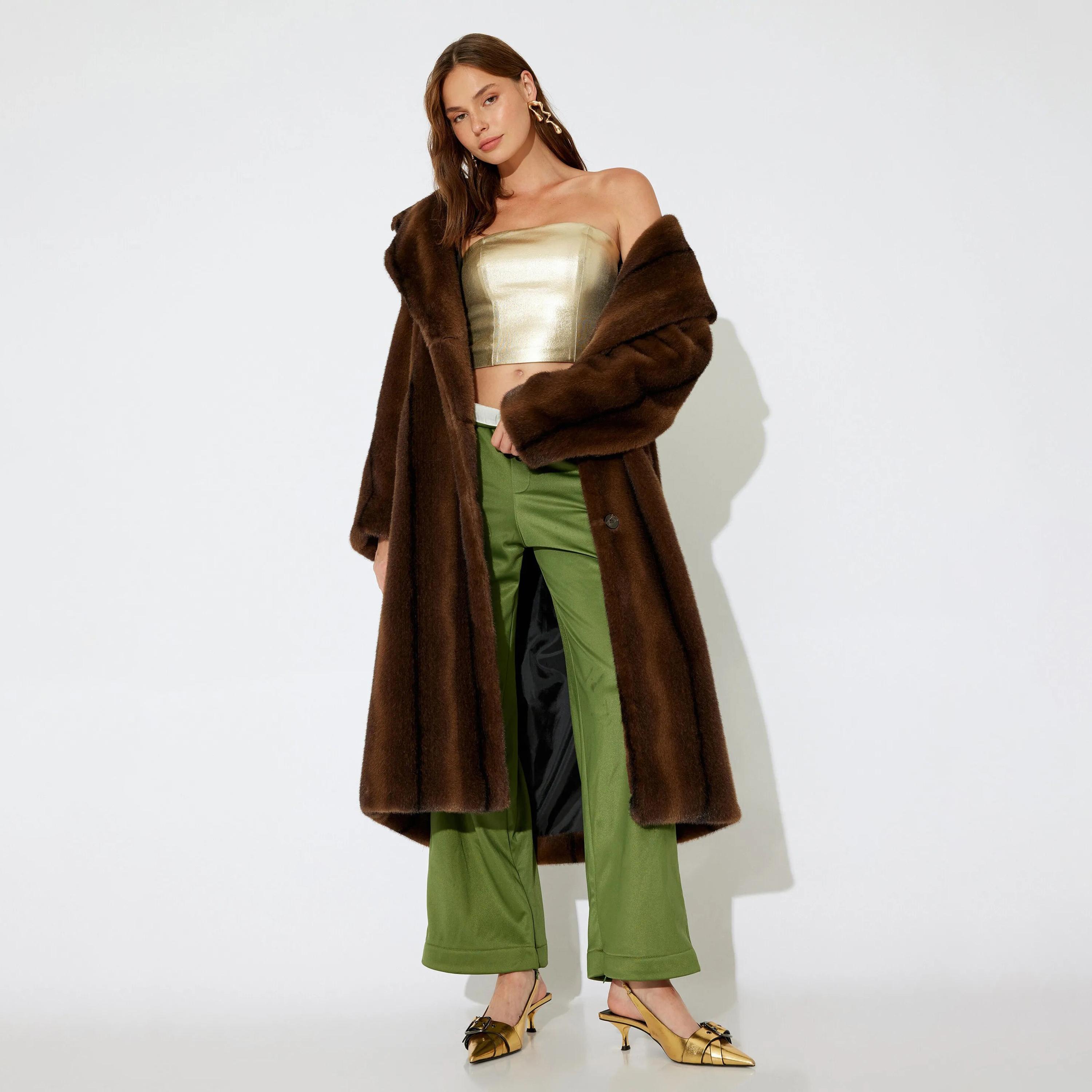 KOTON Green Elasticated Waist Women's Sweat Pants-women-clothing-bottoms-joggers-image-2