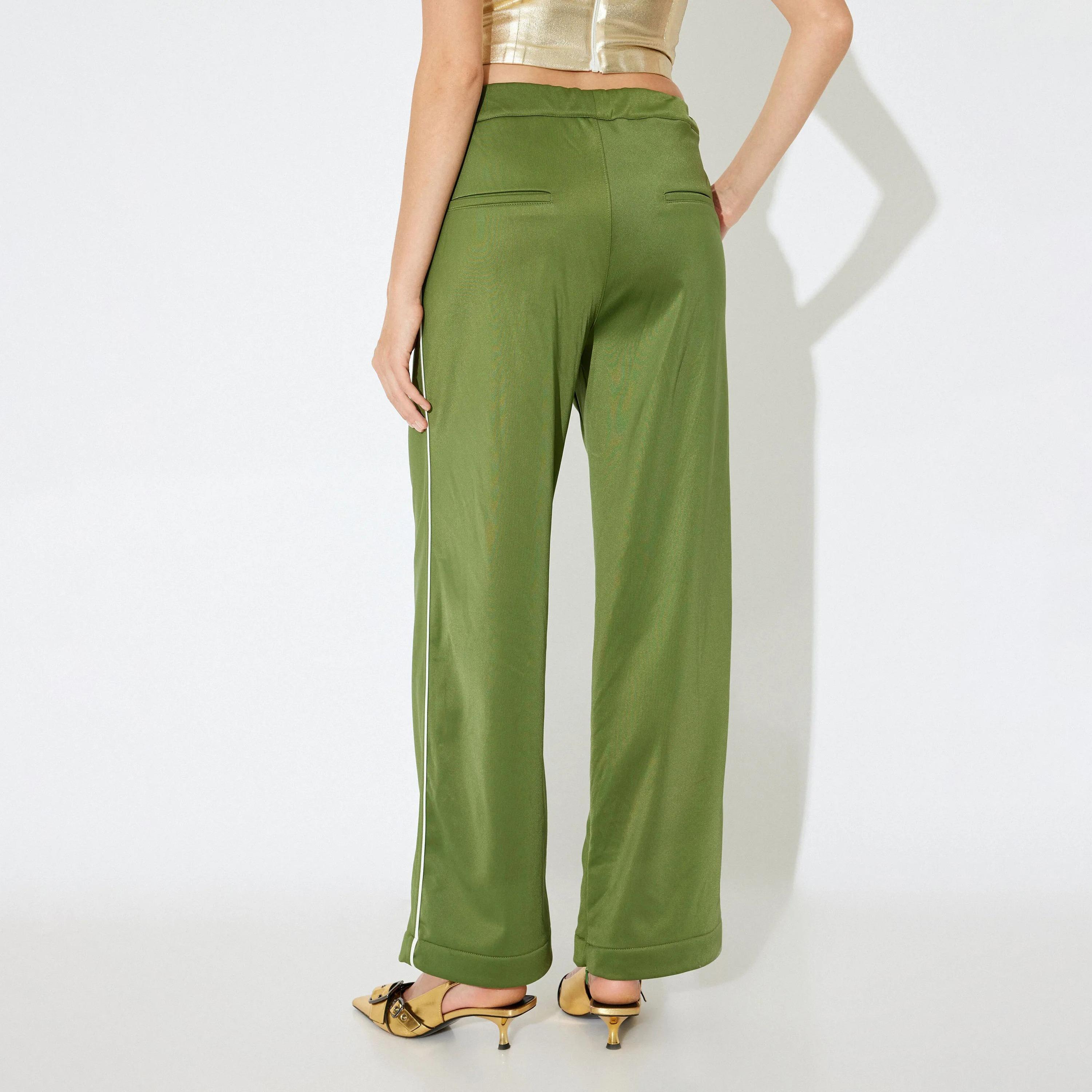 KOTON Green Elasticated Waist Women's Sweat Pants-women-clothing-bottoms-joggers-image-3