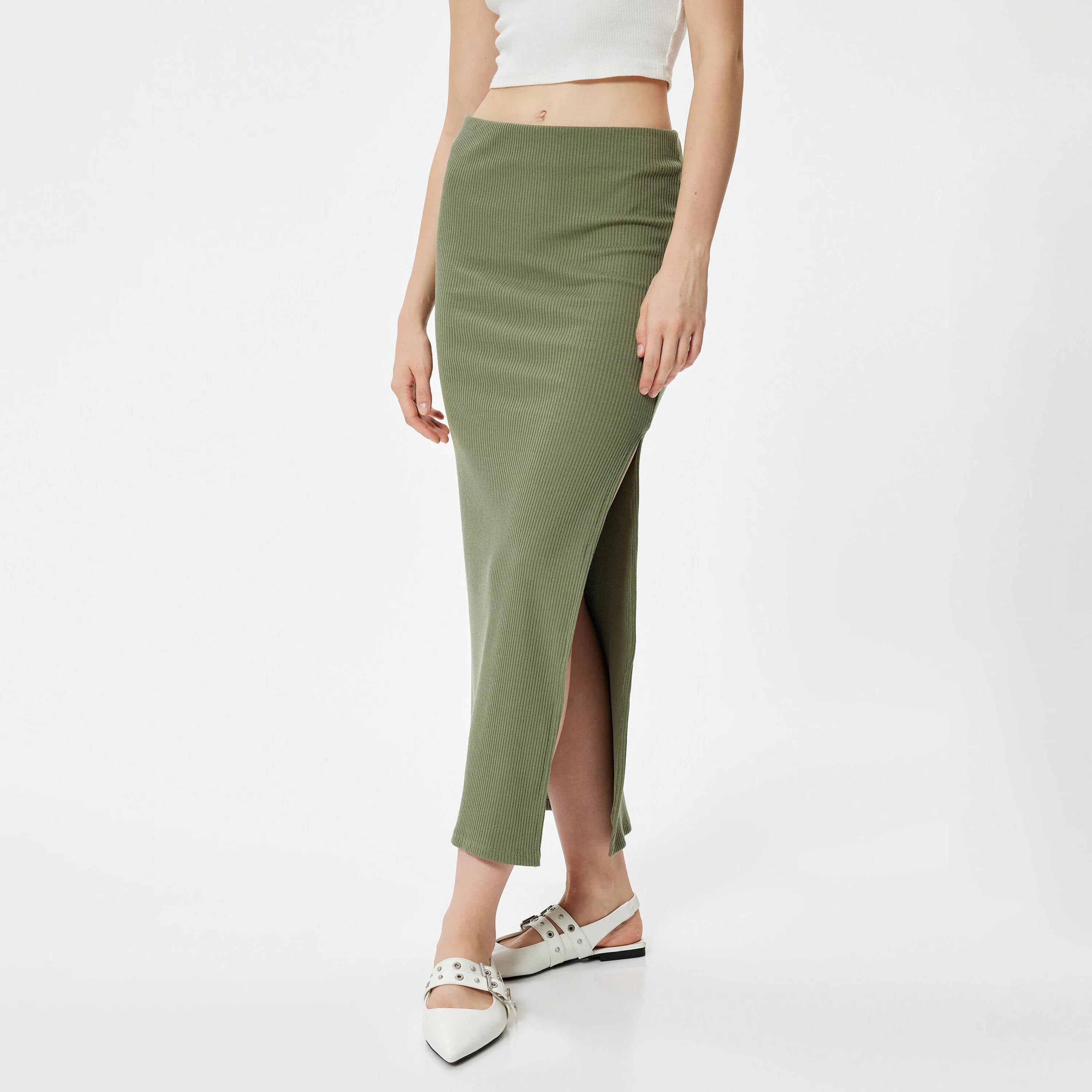 تنورة نسائية مضلعة من كوتون-women-clothing-bottoms-skirts-image-1