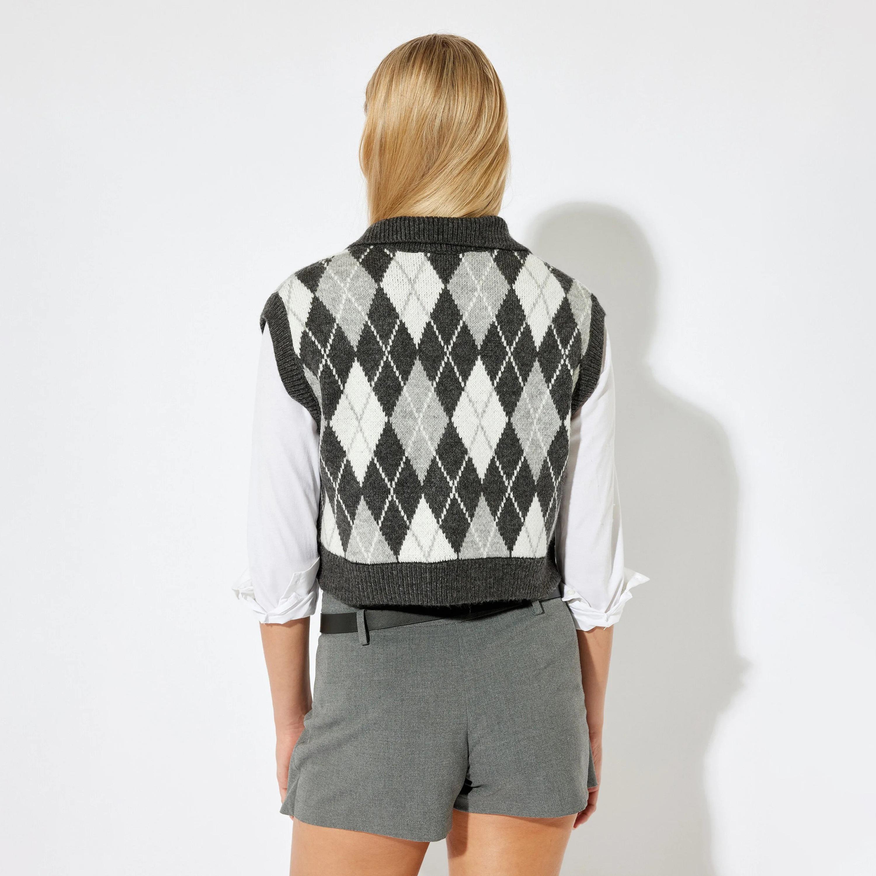 سويت شيرت رمادي أرجيل جوني كولر نسائي من كوتون-women-winterwear-hoodiesandsweatshirts-sweatshirts-image-3