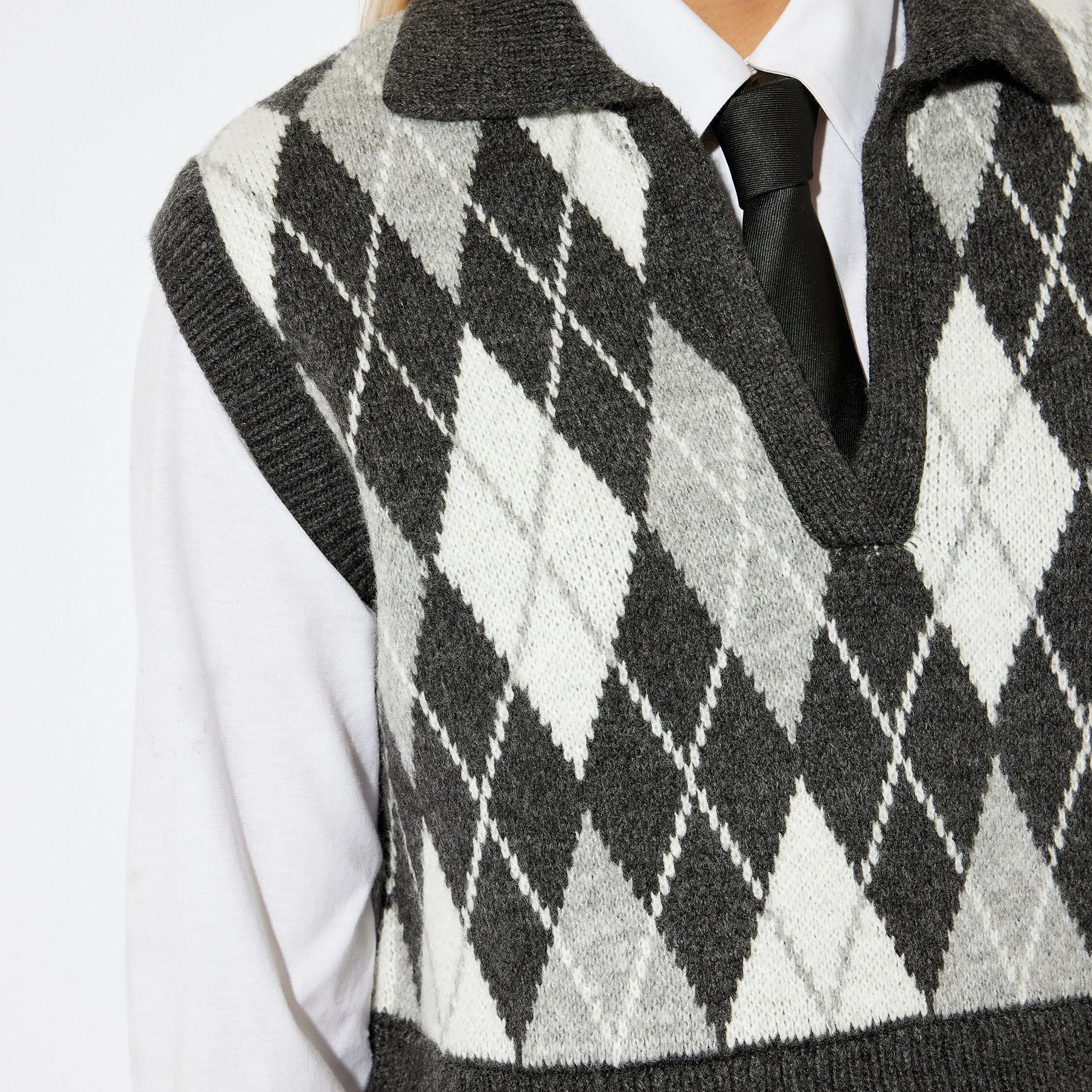 سويت شيرت رمادي أرجيل جوني كولر نسائي من كوتون-women-winterwear-hoodiesandsweatshirts-sweatshirts-image-4