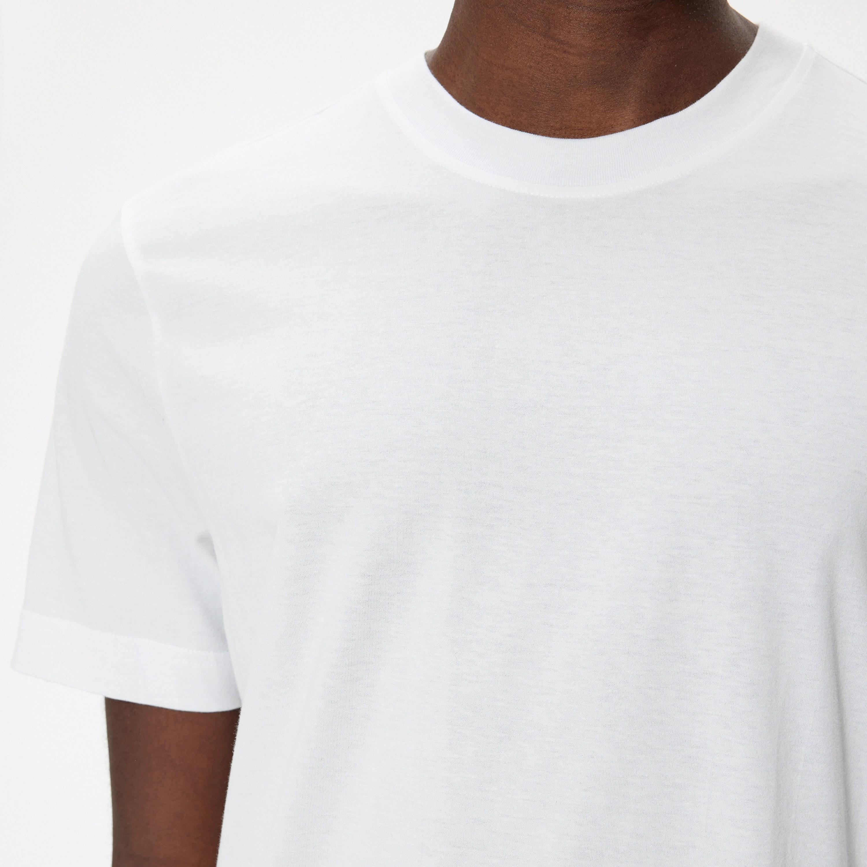 تيشيرت رجالي بأكمام قصيرة وياقة دائرية سادة من كوتون.-men-clothing-tshirtsandpolos-tshirts-image-3