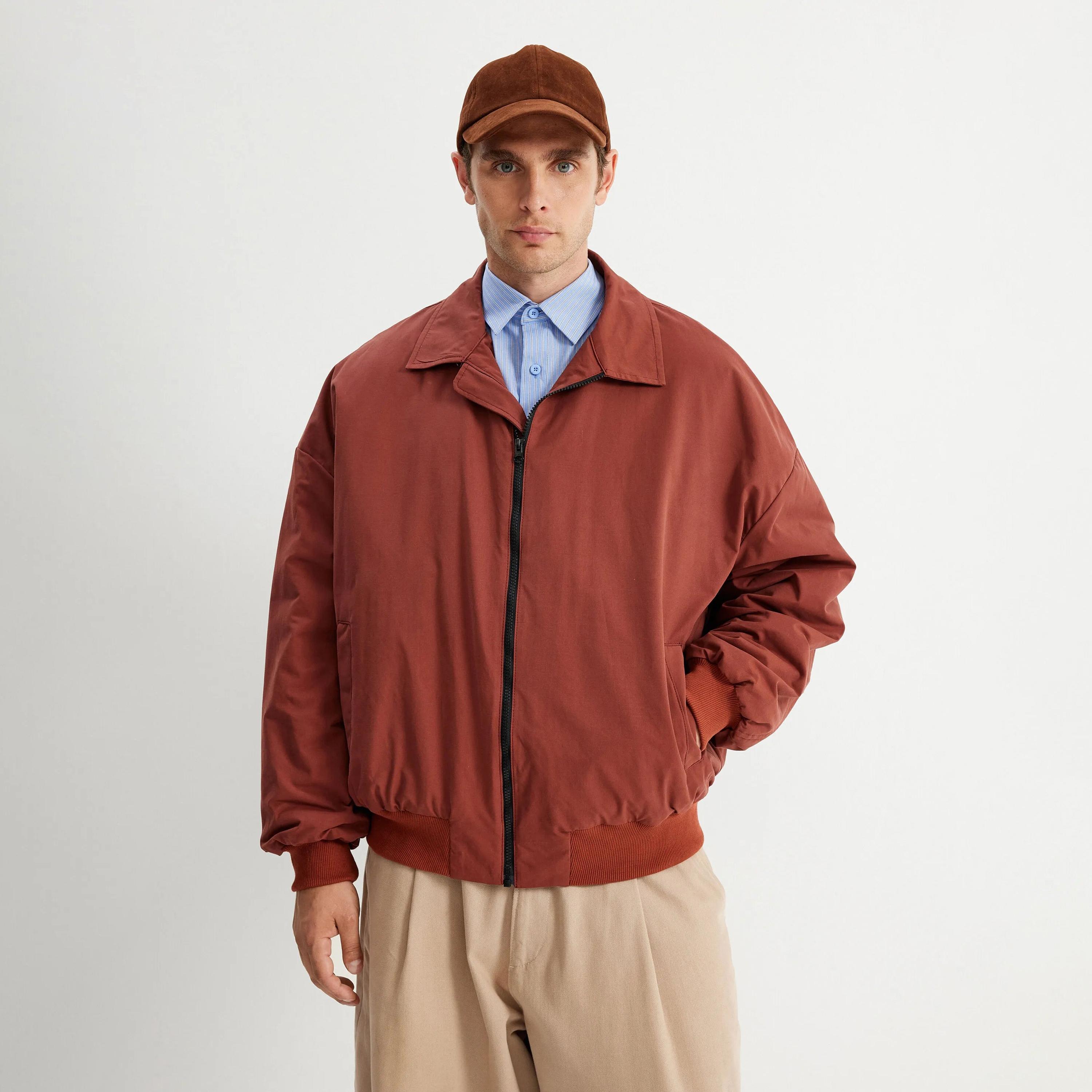 KOTON Plain Collared Long Sleeves Men's Jacket-men-clothing-jacketsandblazers-jackets-image-1