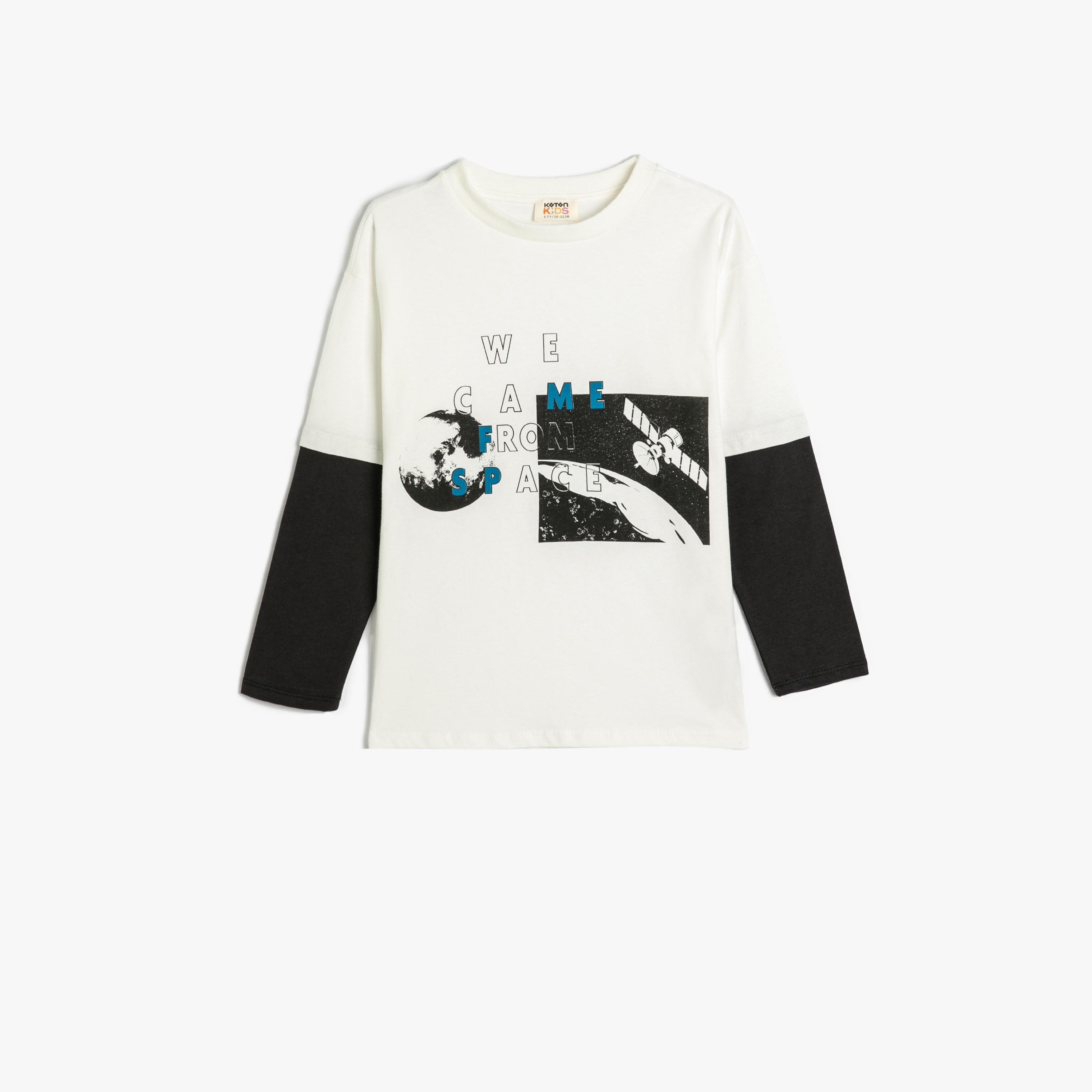 تيشيرت بياقة دائرية وأكمام طويلة، مطبوع من كوتون-boys-clothing-tshirtsandpolos-image-1