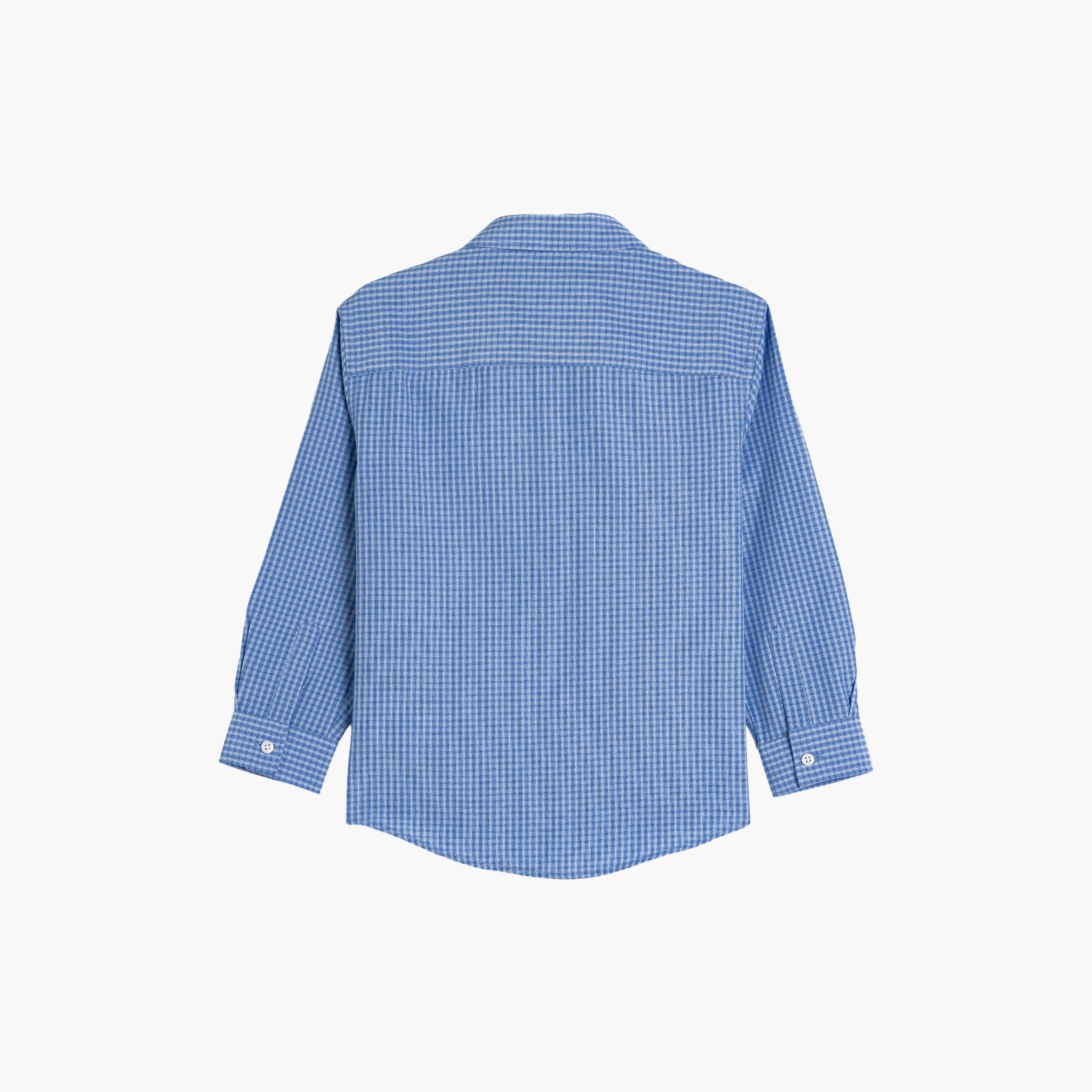 Koton Long Sleeves Checked Shirt with Pocket-boys-clothing-shirts-image-2
