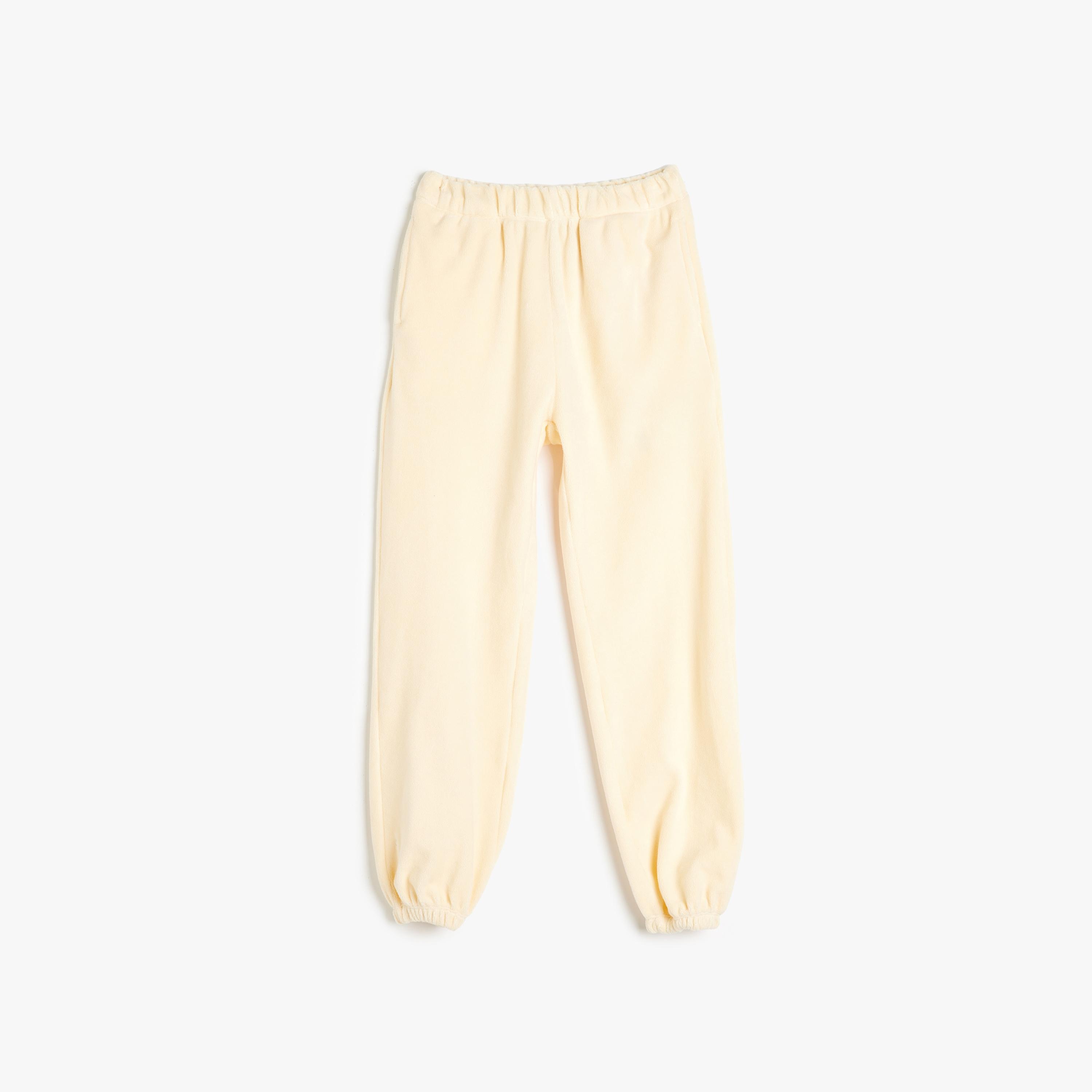 بنطلون رياضي مطاطي سادة من كوتون-girls-clothing-bottoms-joggersandtrackpants-image-1