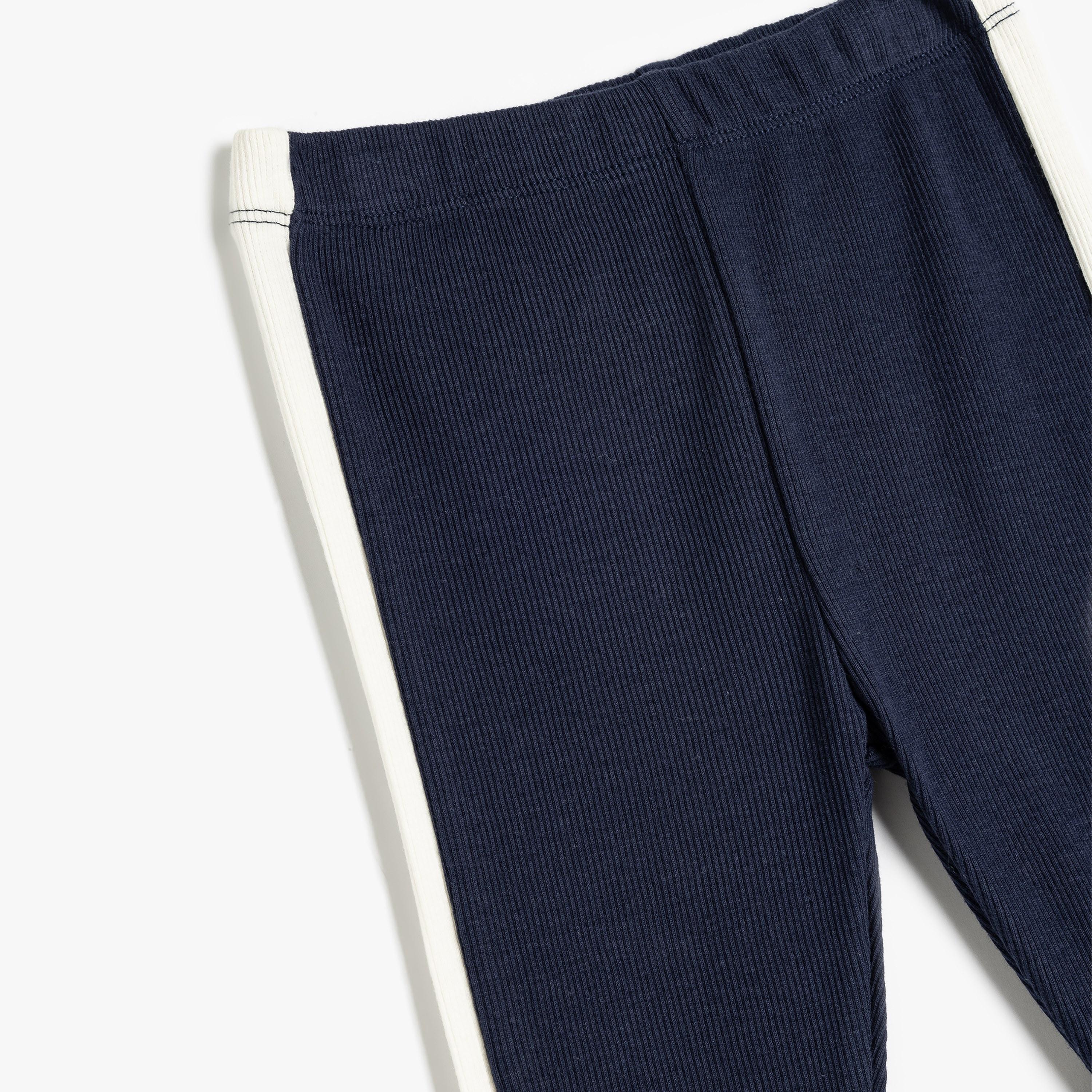 Koton Solid Elasticated Leggings-girls-clothing-bottoms-leggings-image-3