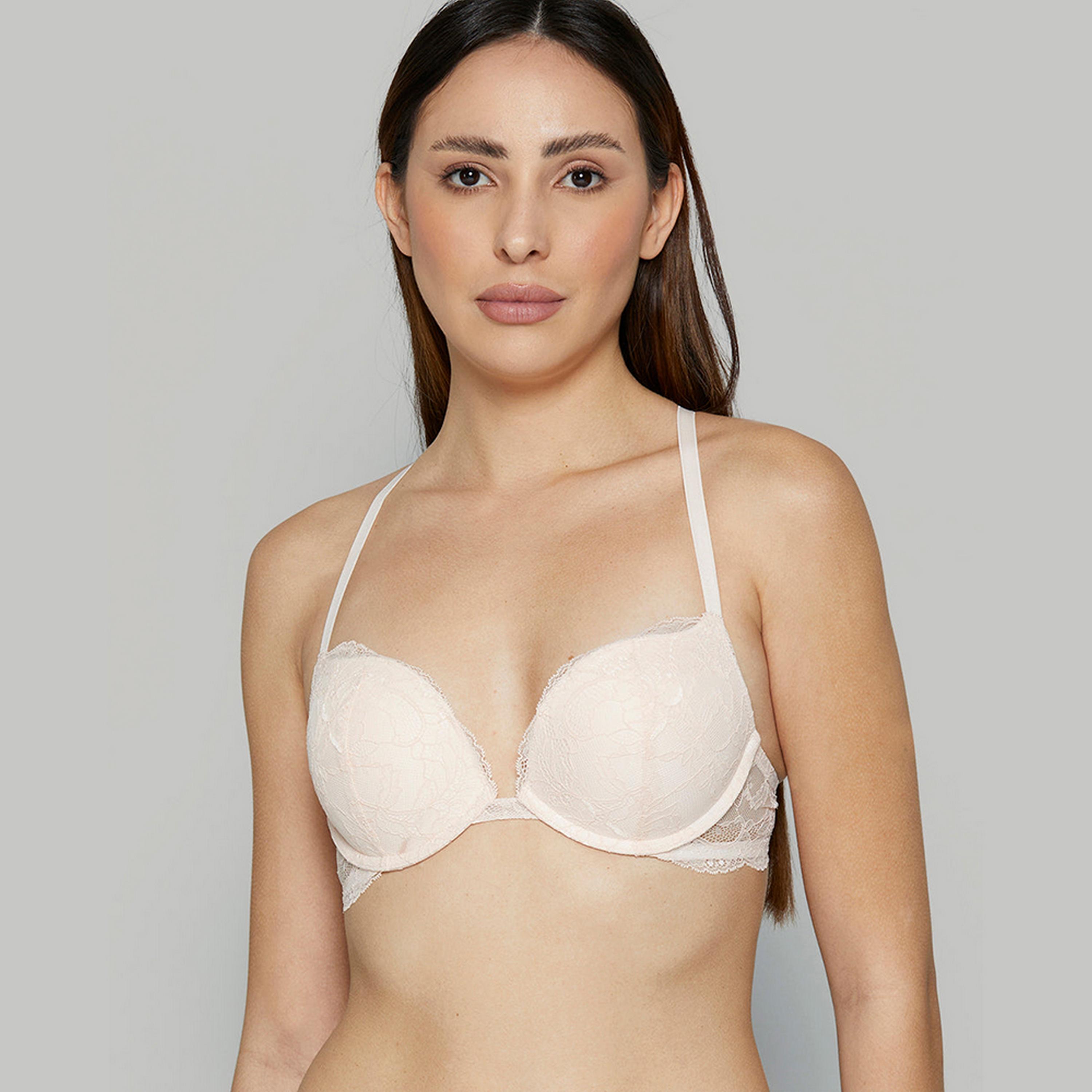 Isla & Evie Soft Foam Wired High Support Padded Women's Plunge Bra-women-clothing-lingerie-bras-image-8