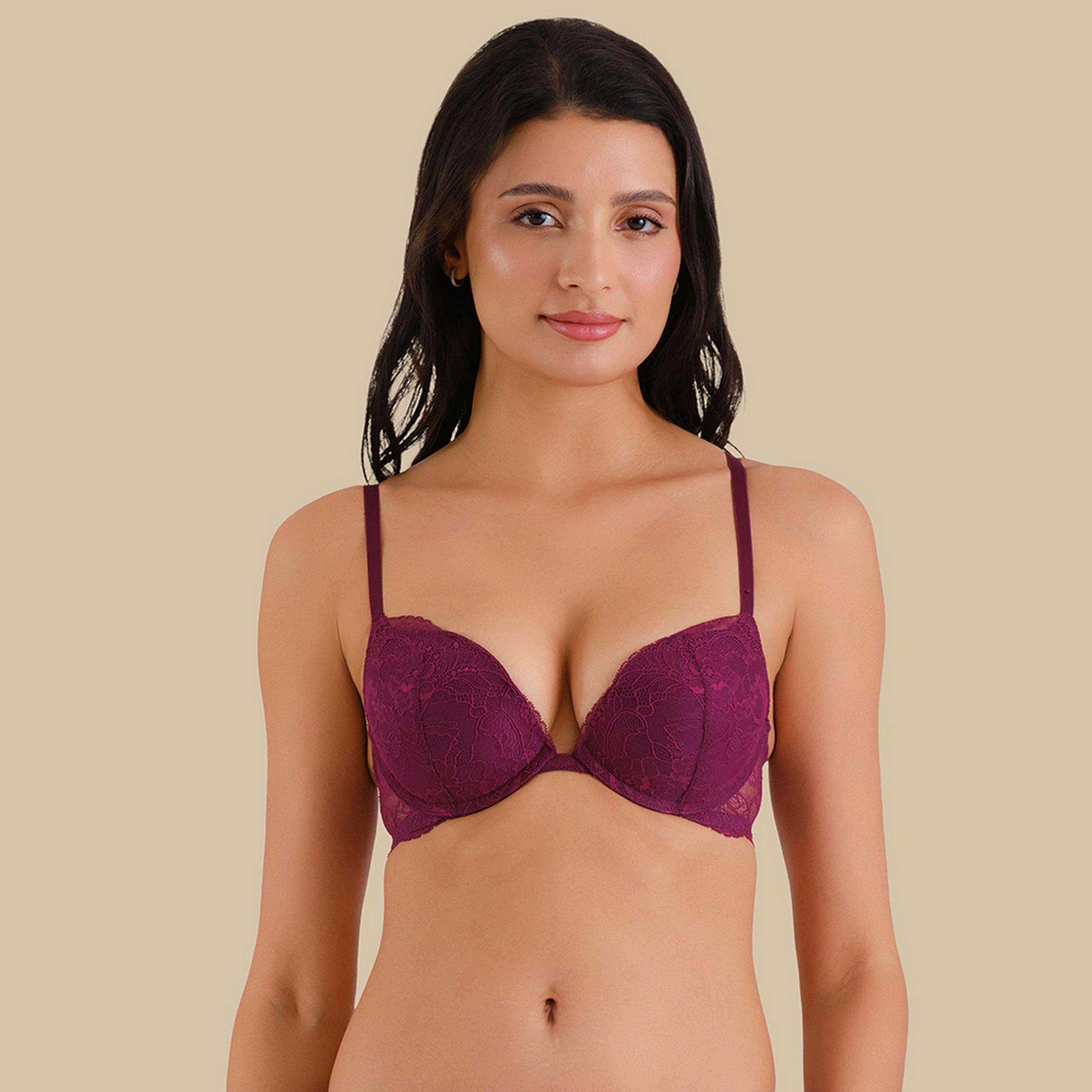 حمالة صدر نسائية بوش أب بأسلاك وداعمة عالية ومبطنة بفوم ناعم من إيزلا آند إيفي-women-clothing-lingerie-bras-image-1
