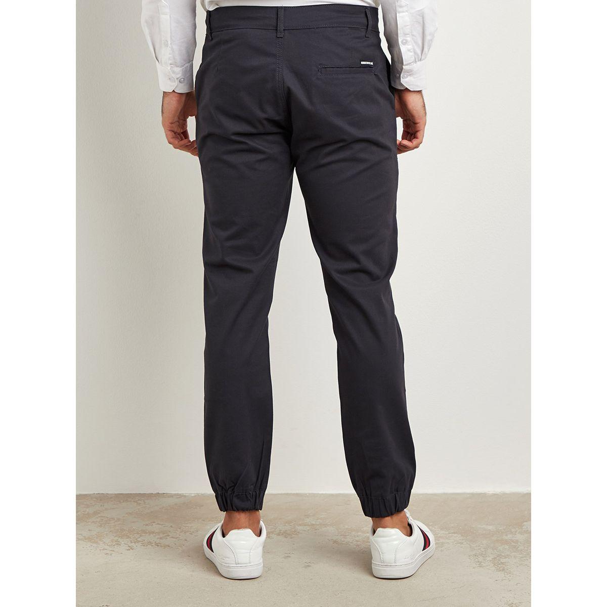 Styli Plain Slim Fit Chino with Cuffed Hem-men-clothing-bottoms-trousersandchinos-chinos-image-3