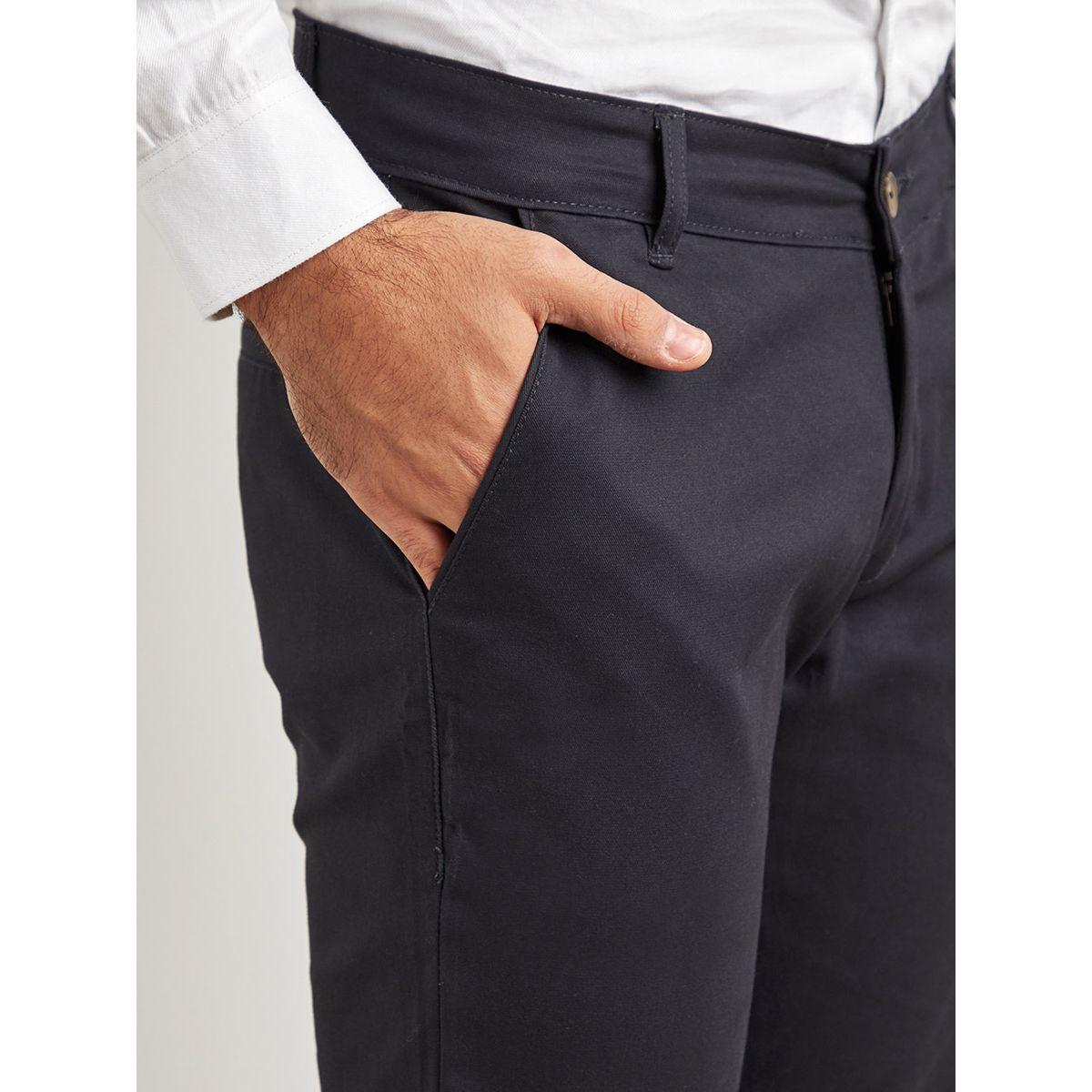 بنطلون تشينو سادة بحواف ضيقة-men-clothing-bottoms-trousersandchinos-chinos-image-4