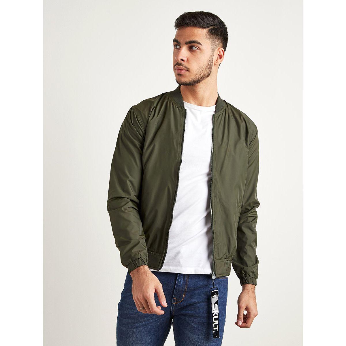 Styli Full Zip Closure Ribbed Hem Jacket-men-clothing-jacketsandblazers-jackets-image-1