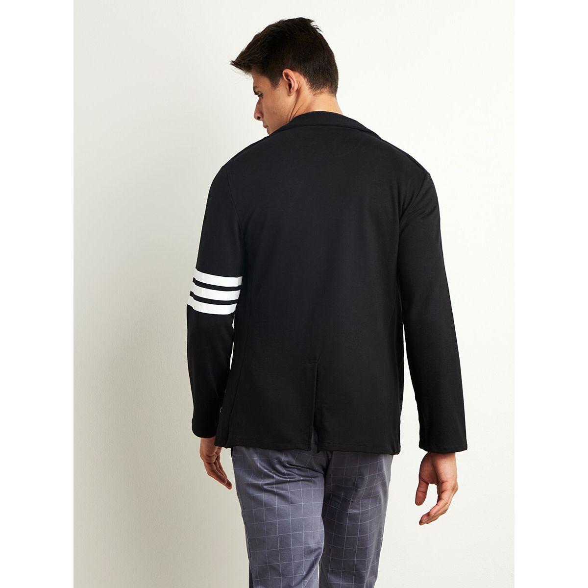 Styli Striped Sleeves Detail Blazer with Notch Lapel-men-clothing-jacketsandblazers-blazers-image-5
