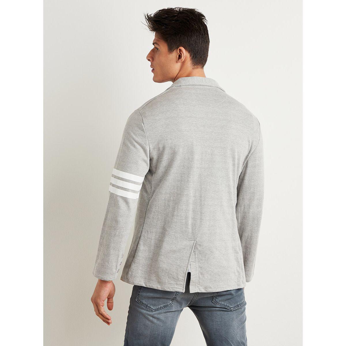 Styli Striped Sleeves Detail Blazer with Notch Lapel-men-clothing-jacketsandblazers-blazers-image-5