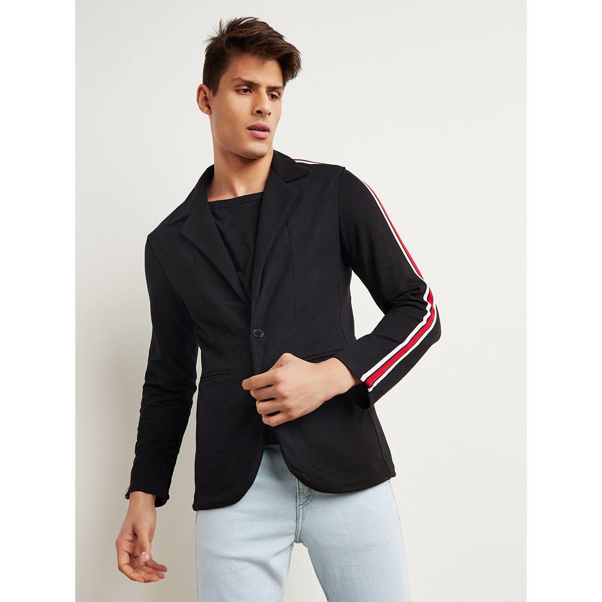 جاكيت بليزر بأكمام طويلة من ستايلي-men-winterwear-jacketsandblazers-image-1