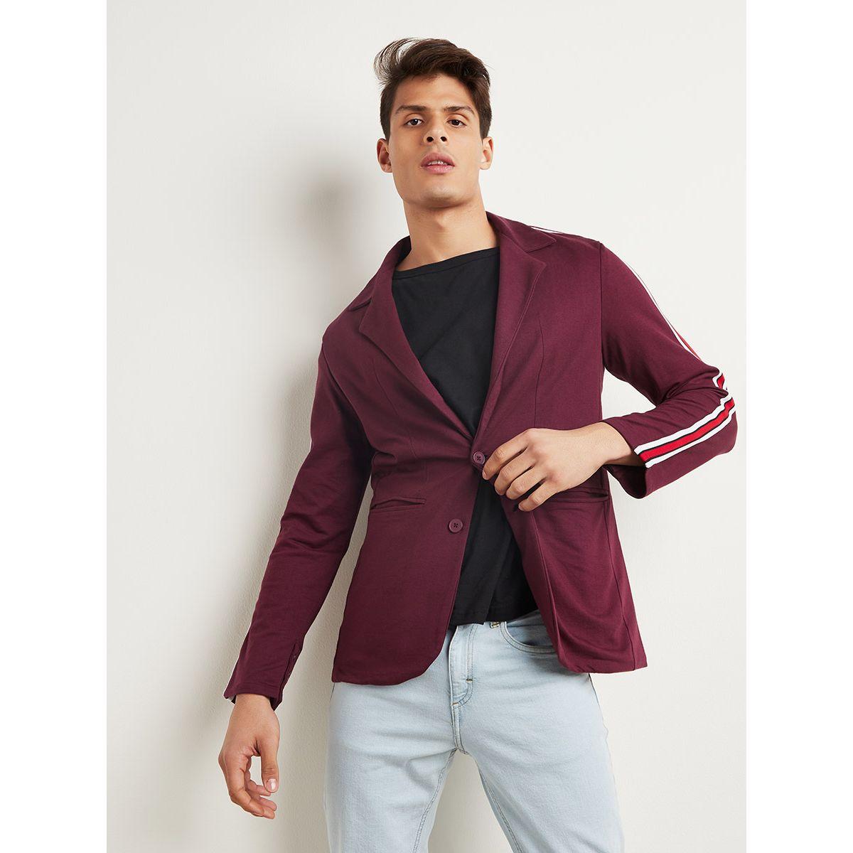 جاكيت بليزر بأكمام طويلة من ستايلي-men-winterwear-jacketsandblazers-image-1