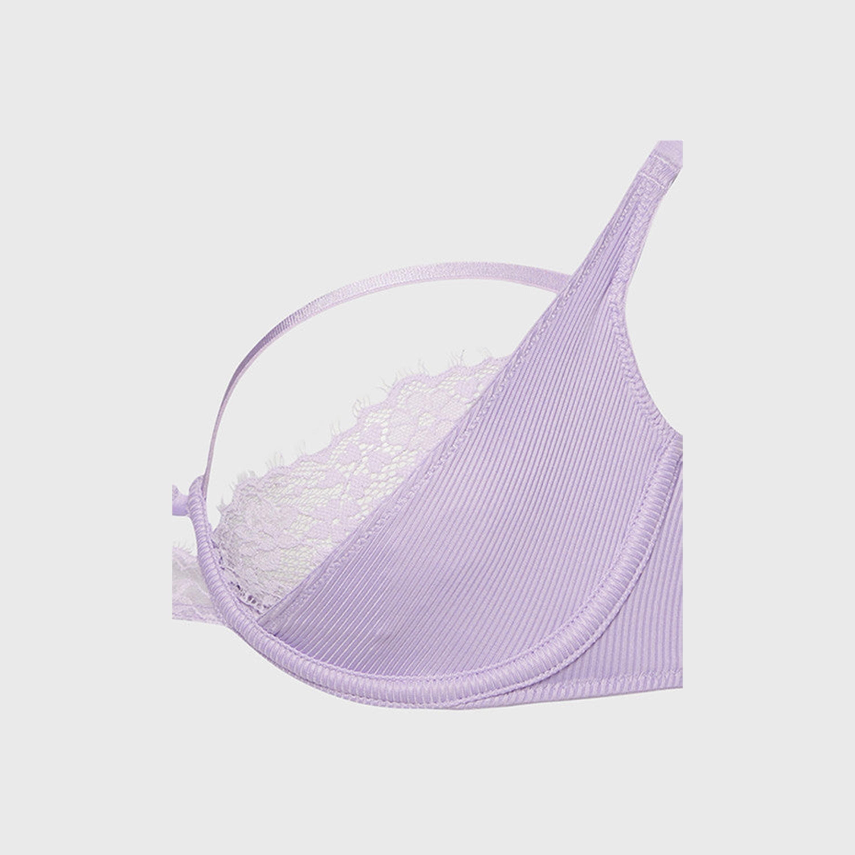حمالة صدر نسائية بلون ورد بنفسجي غير مبطنة بدون أسلاك-women-clothing-lingerie-bras-image-2