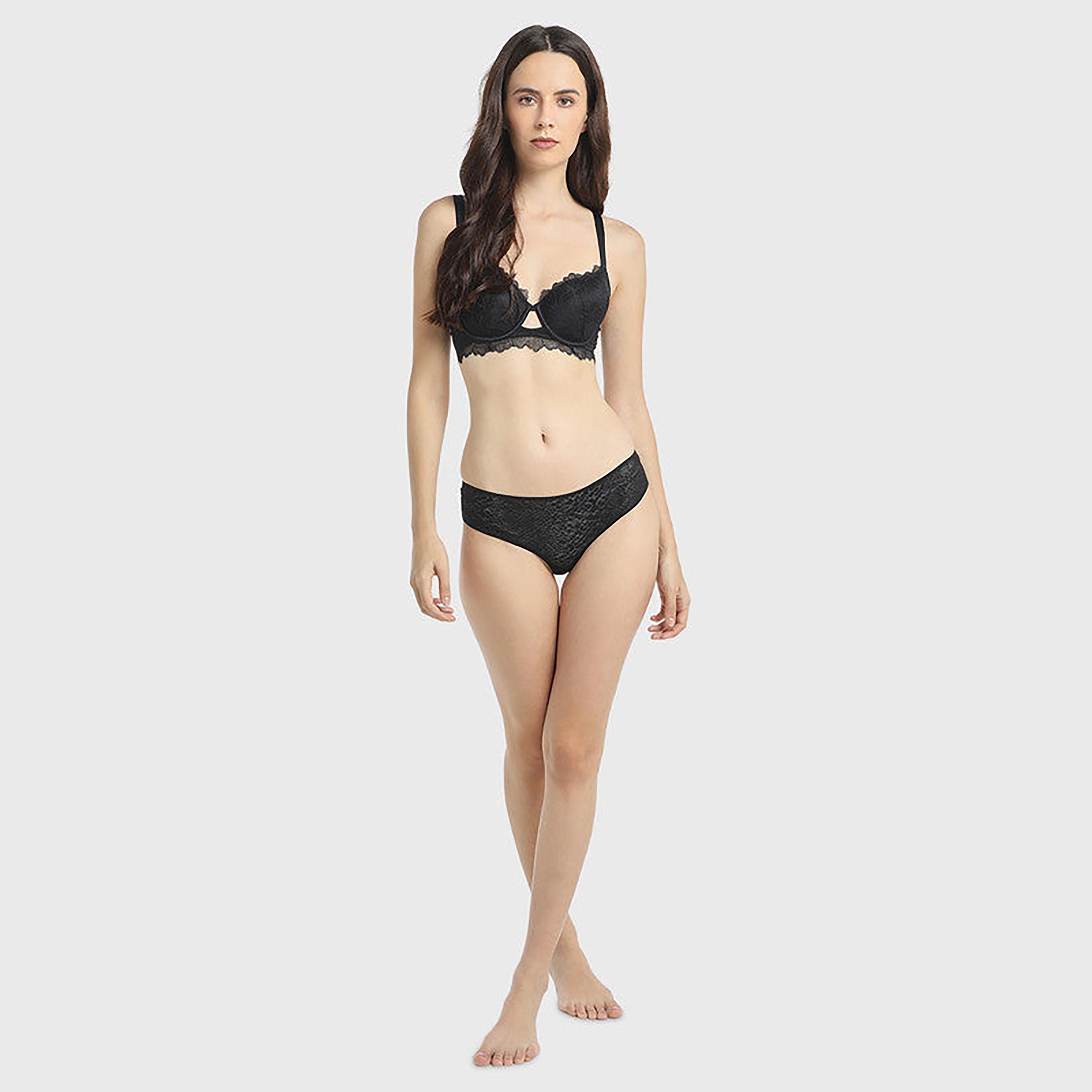La Senza Non-Padded Non-Wired Black Women's Bra-women-clothing-lingerie-bras-image-3