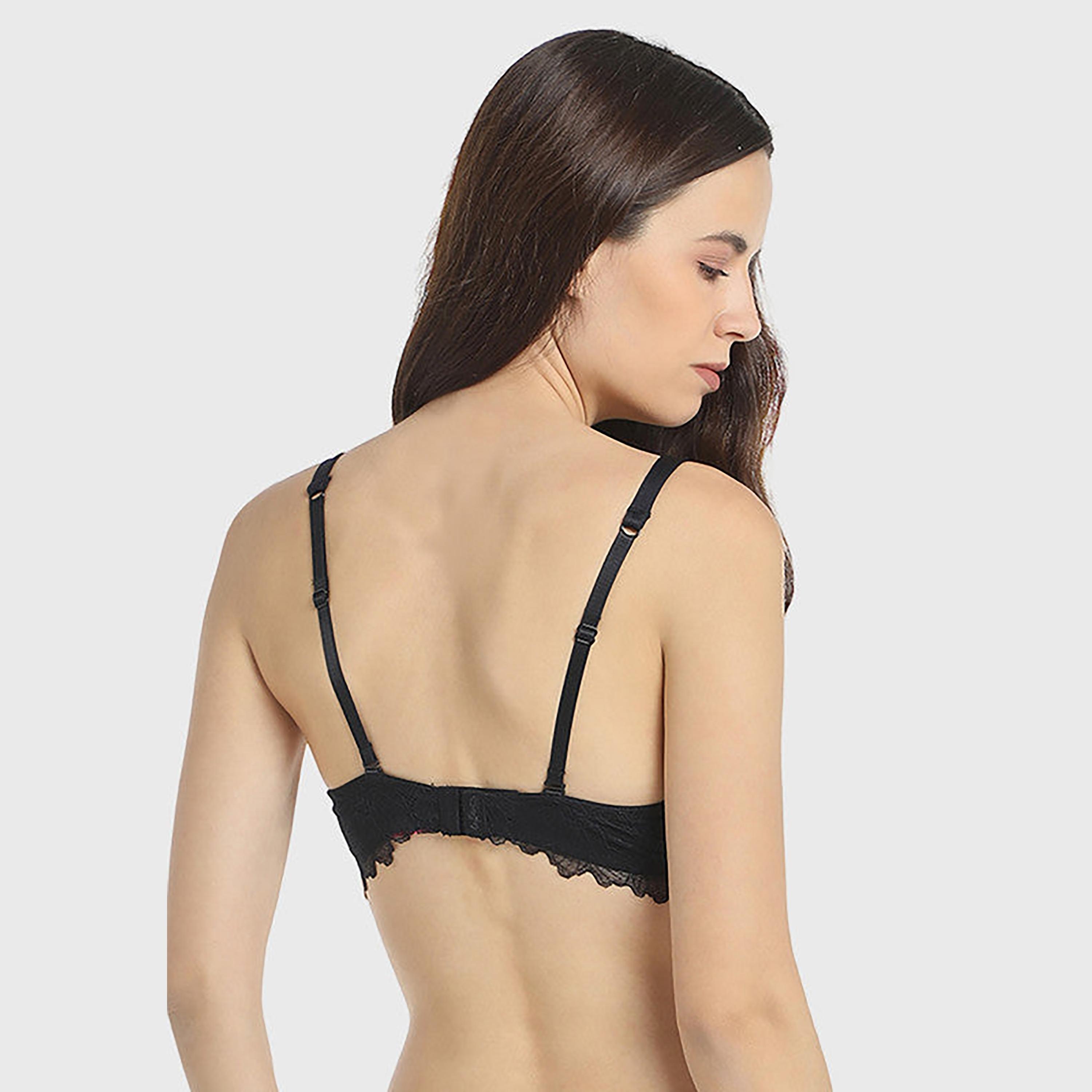 La Senza Non-Padded Non-Wired Black Women's Bra-women-clothing-lingerie-bras-image-5