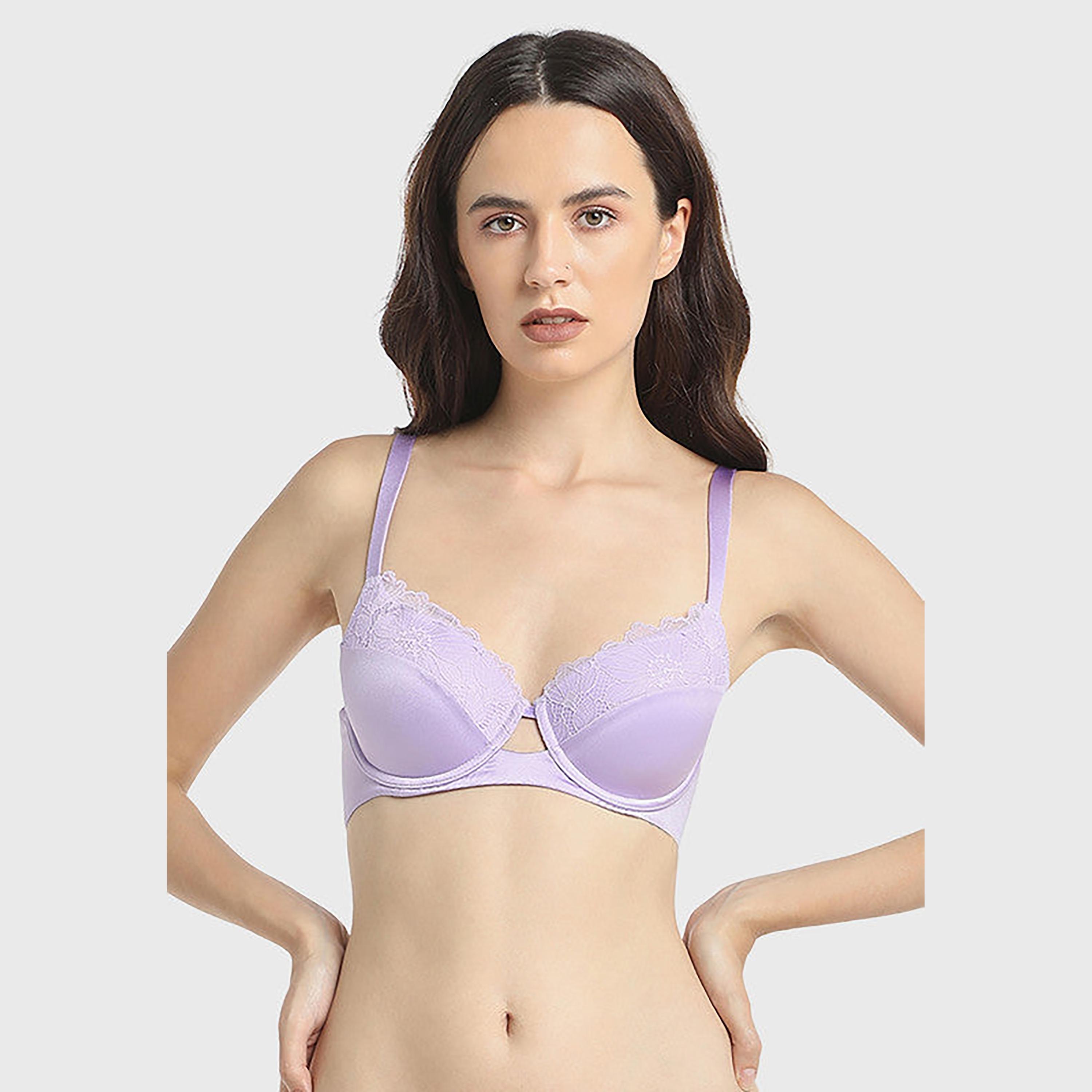 حمالة صدر نسائية بنفسجية غير مبطنة بدون أسلاك لا سينزا-women-clothing-lingerie-bras-image-1