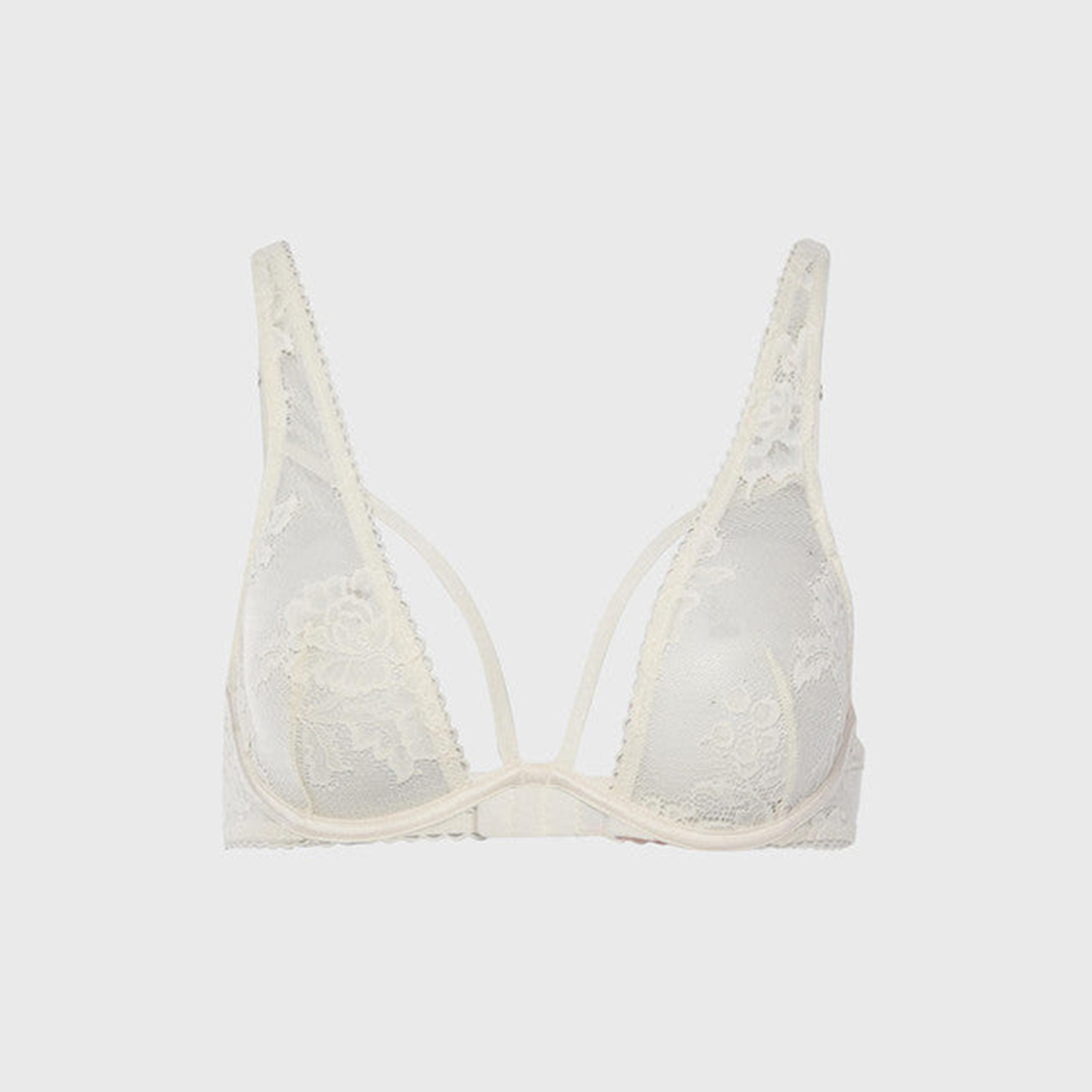 حمالة صدر نسائية كريمي غير مبطنة بدون أسلاك من La Senza-women-clothing-lingerie-bras-image-1