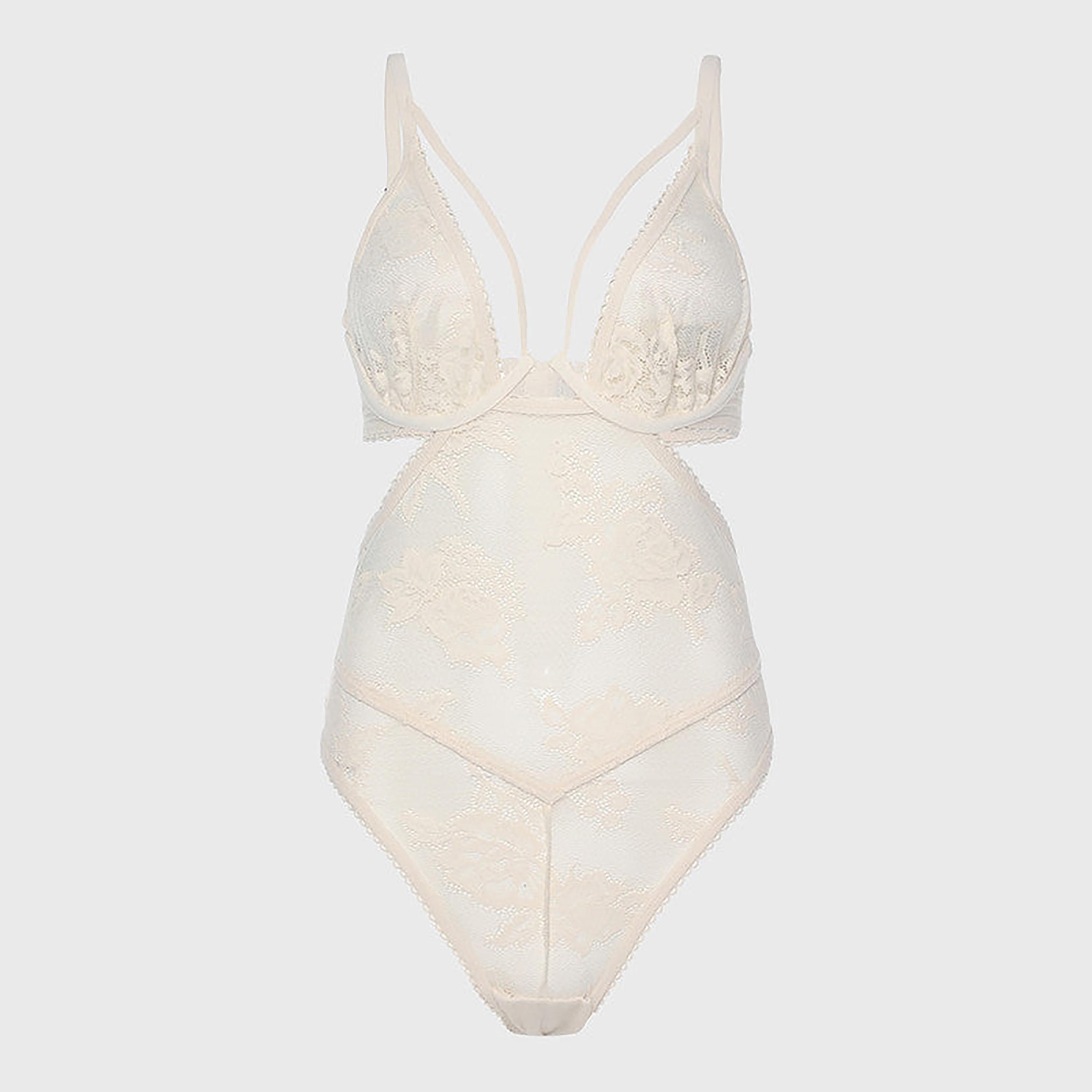 بدلة لا سينزا النسائية بدون بطن كريمية غير مبطنة-women-clothing-lingerie-corsets-image-1