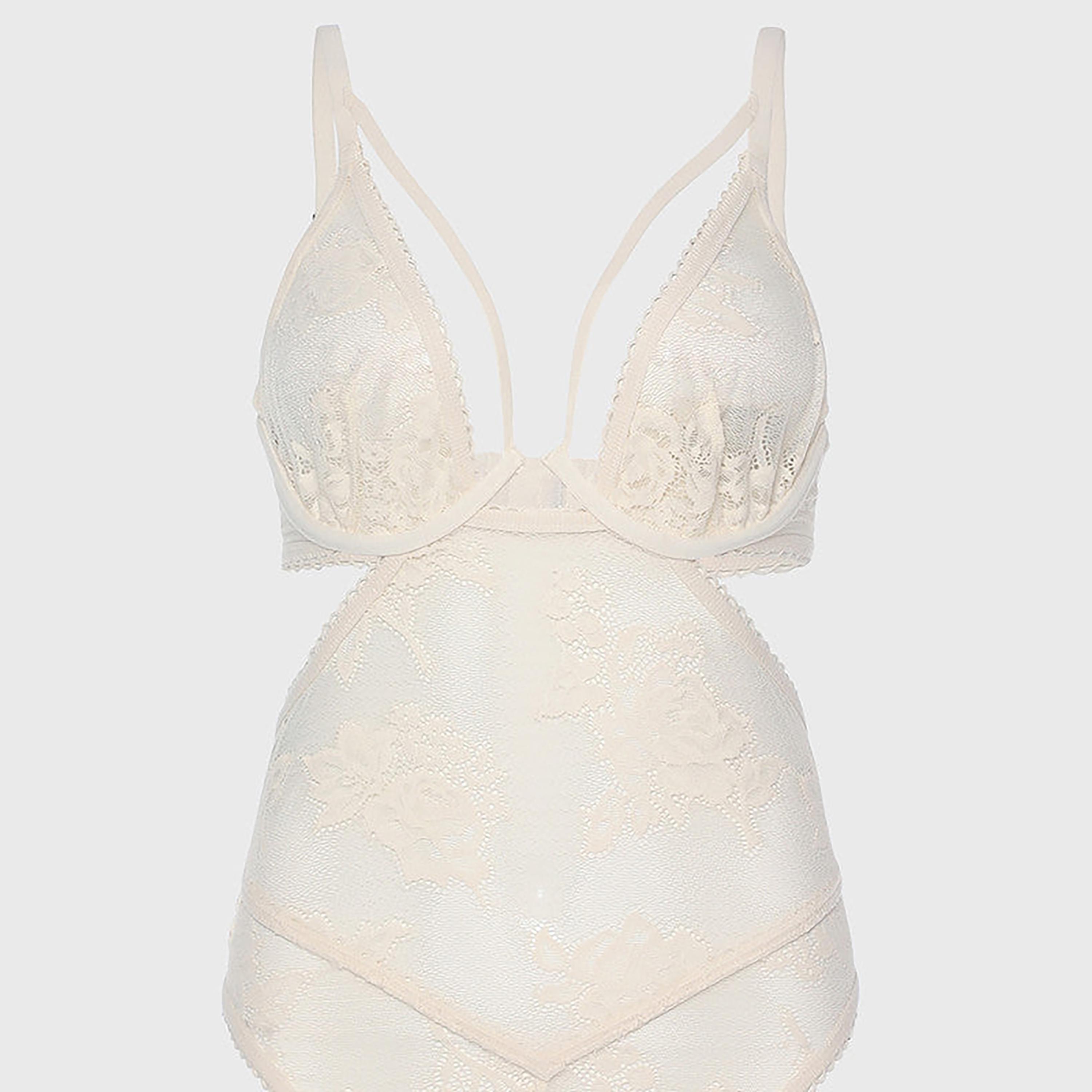 بدلة لا سينزا النسائية بدون بطن كريمية غير مبطنة-women-clothing-lingerie-corsets-image-2