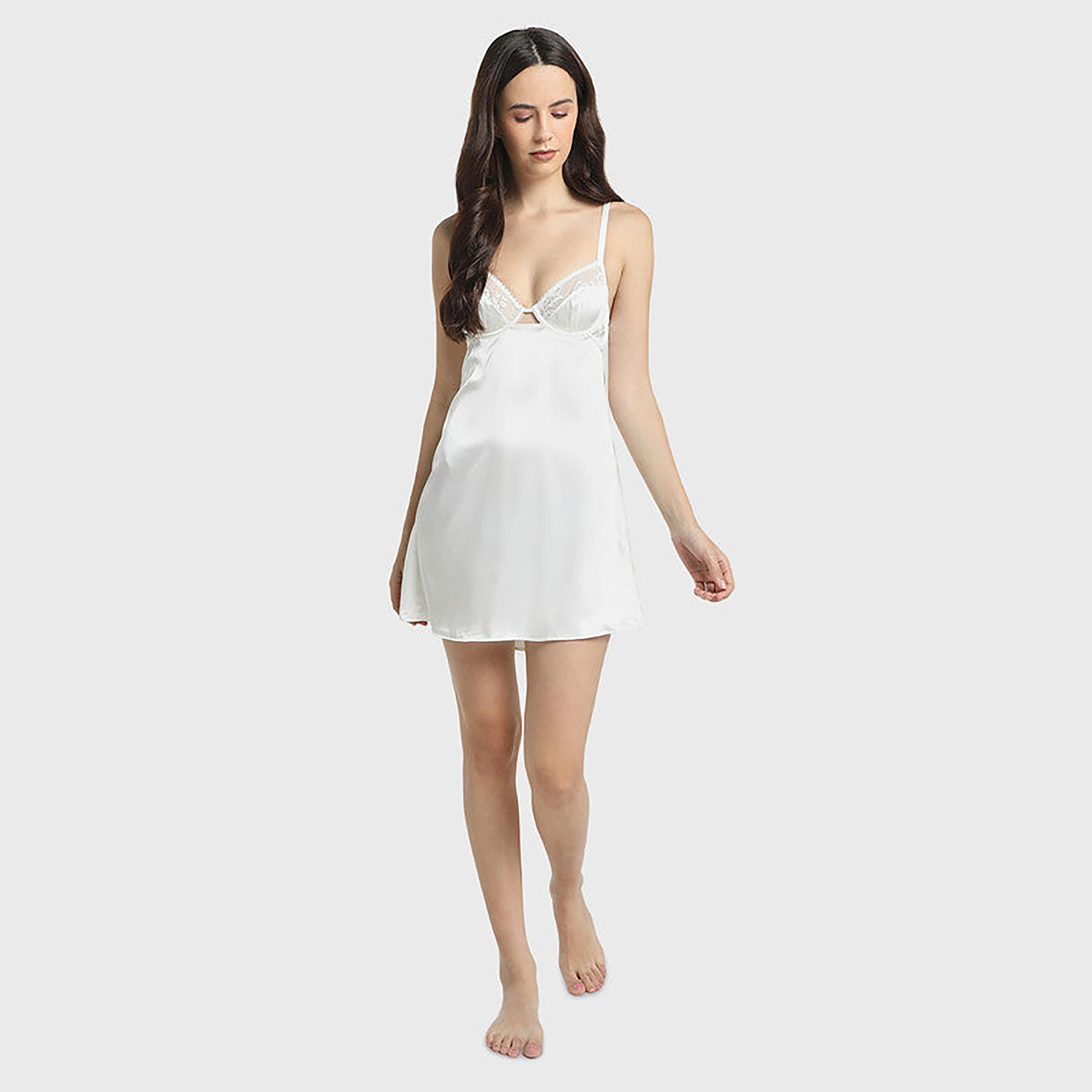أحزمة الكتف بتفصيل لا سينزا فستان نوم نسائي بلا أكمام-women-clothing-nightwear-nighties-image-3