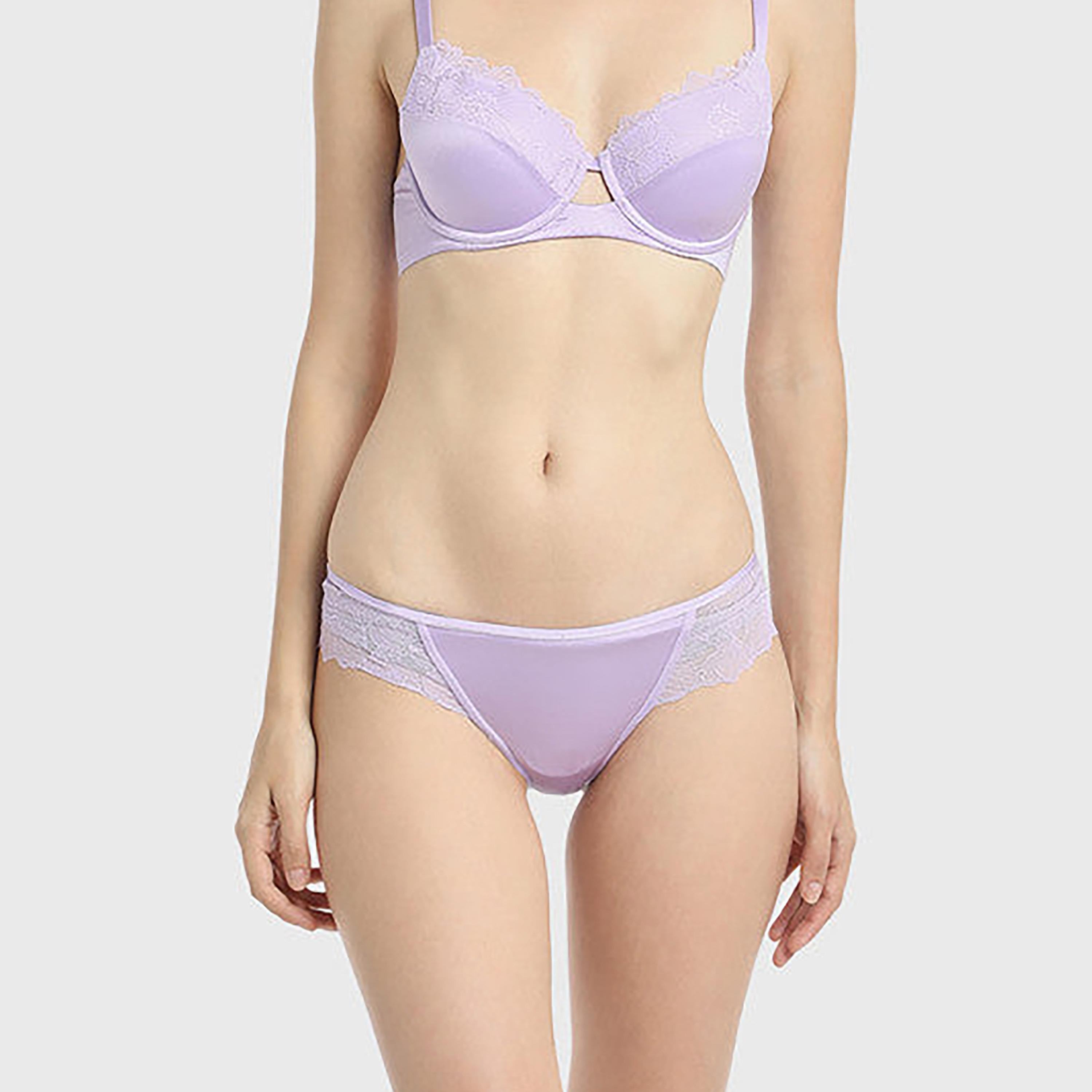 La Senza Medium Coverage Purple Women's Cheeky Panties-women-clothing-lingerie-panties-image-1