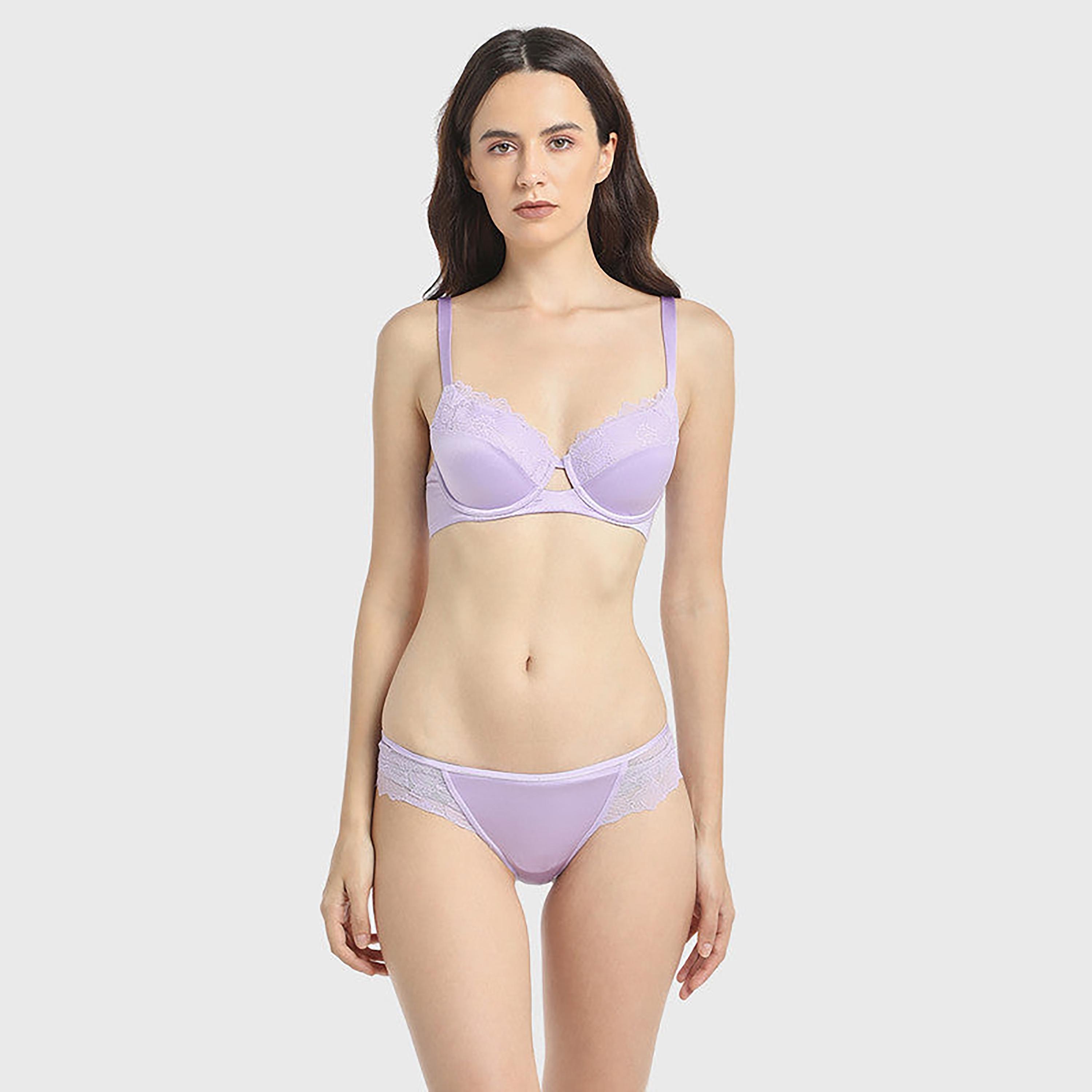La Senza Medium Coverage Purple Women's Cheeky Panties-women-clothing-lingerie-panties-image-2