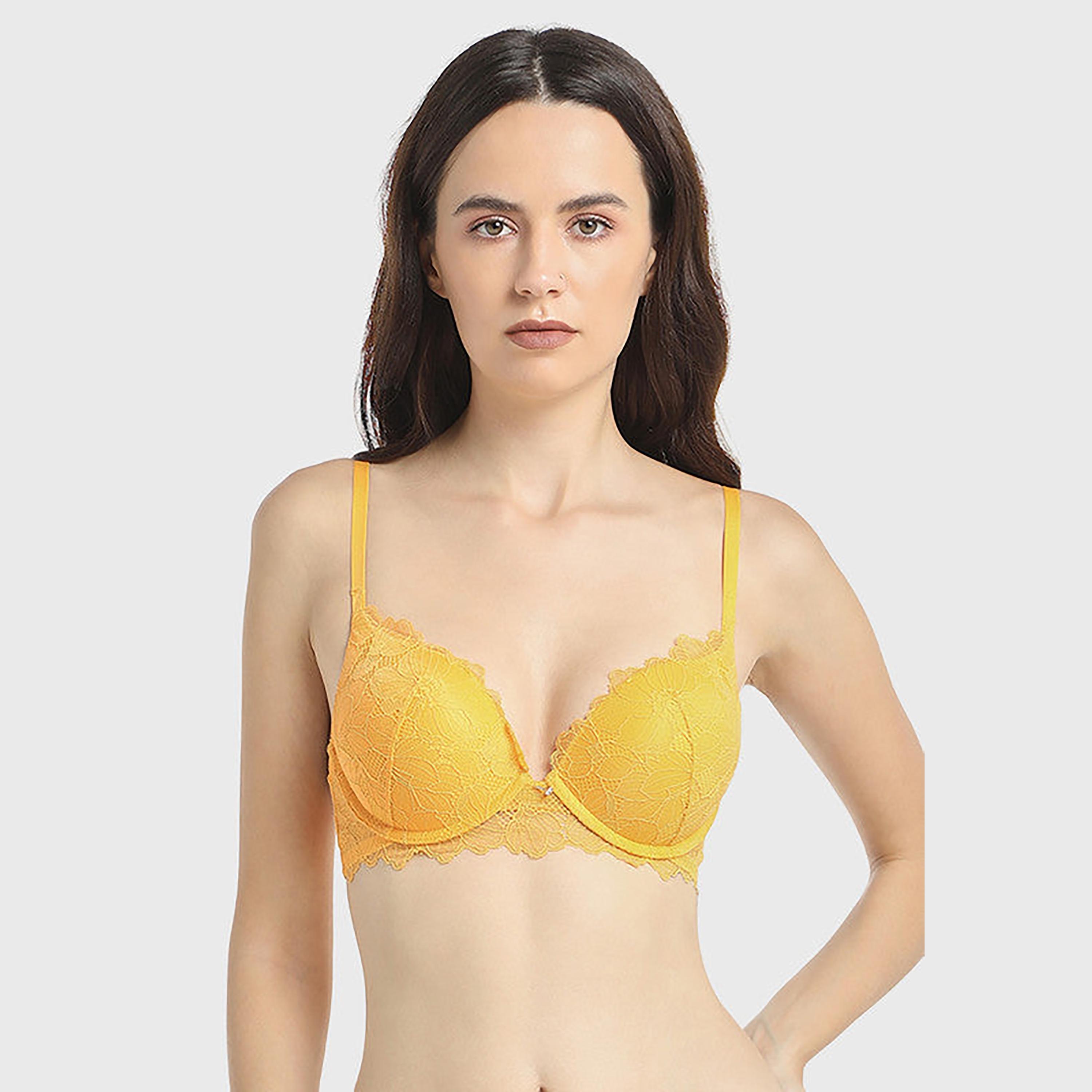 حمالة صدر لا سينزا بدون بطانة بدون أسلاك دفع مزدوج مانجو صنست بلونج نسائي-women-clothing-lingerie-bras-image-1