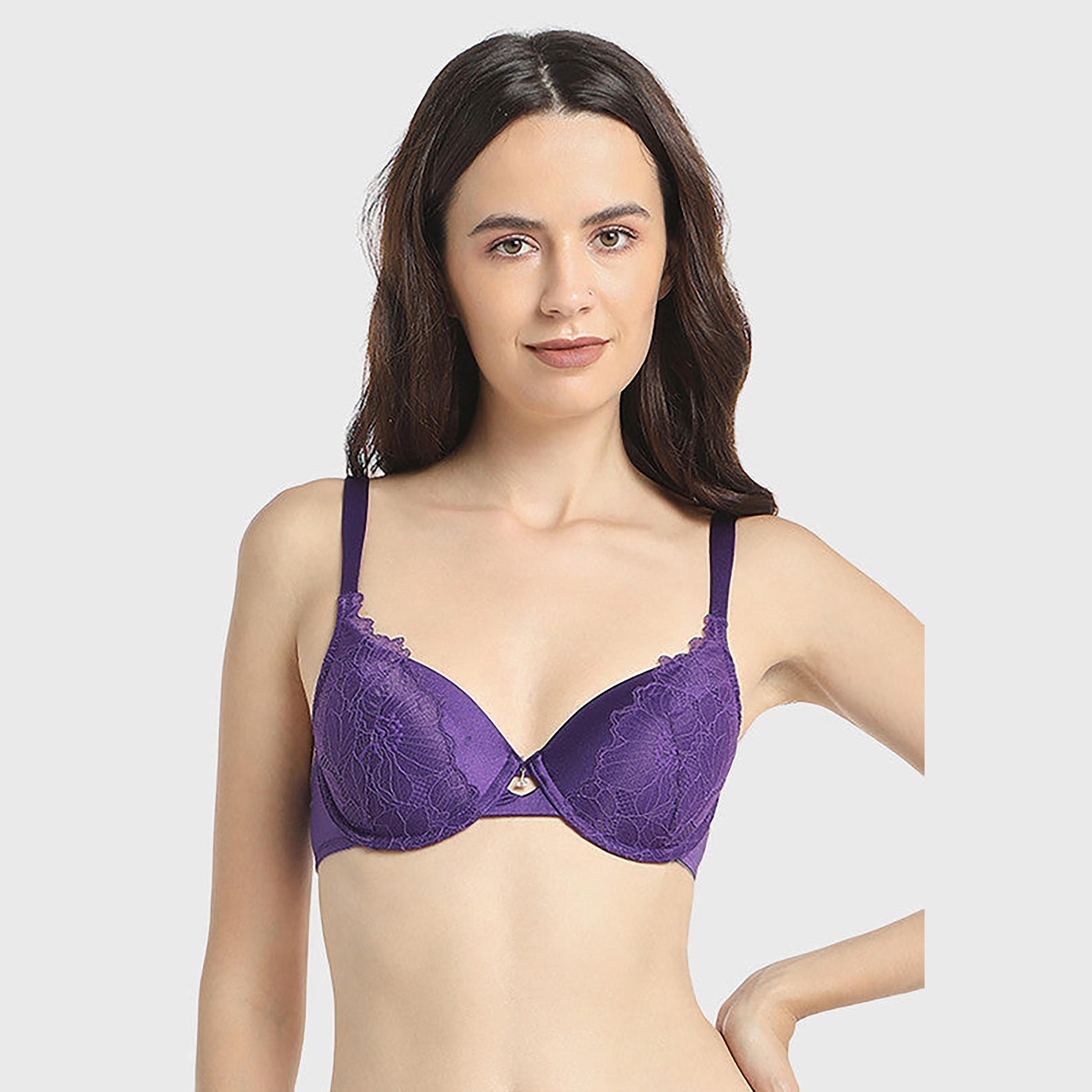 حمالة صدر نسائية بنفسجية غير مبطنة بدون أسلاك لا سينزا-women-clothing-lingerie-bras-image-1