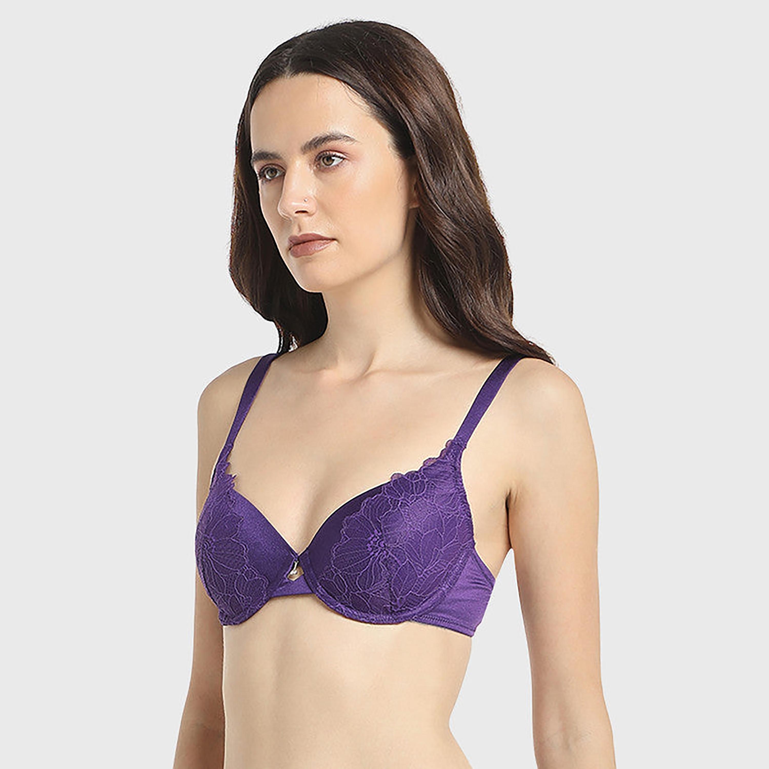 حمالة صدر نسائية بنفسجية غير مبطنة بدون أسلاك لا سينزا-women-clothing-lingerie-bras-image-4
