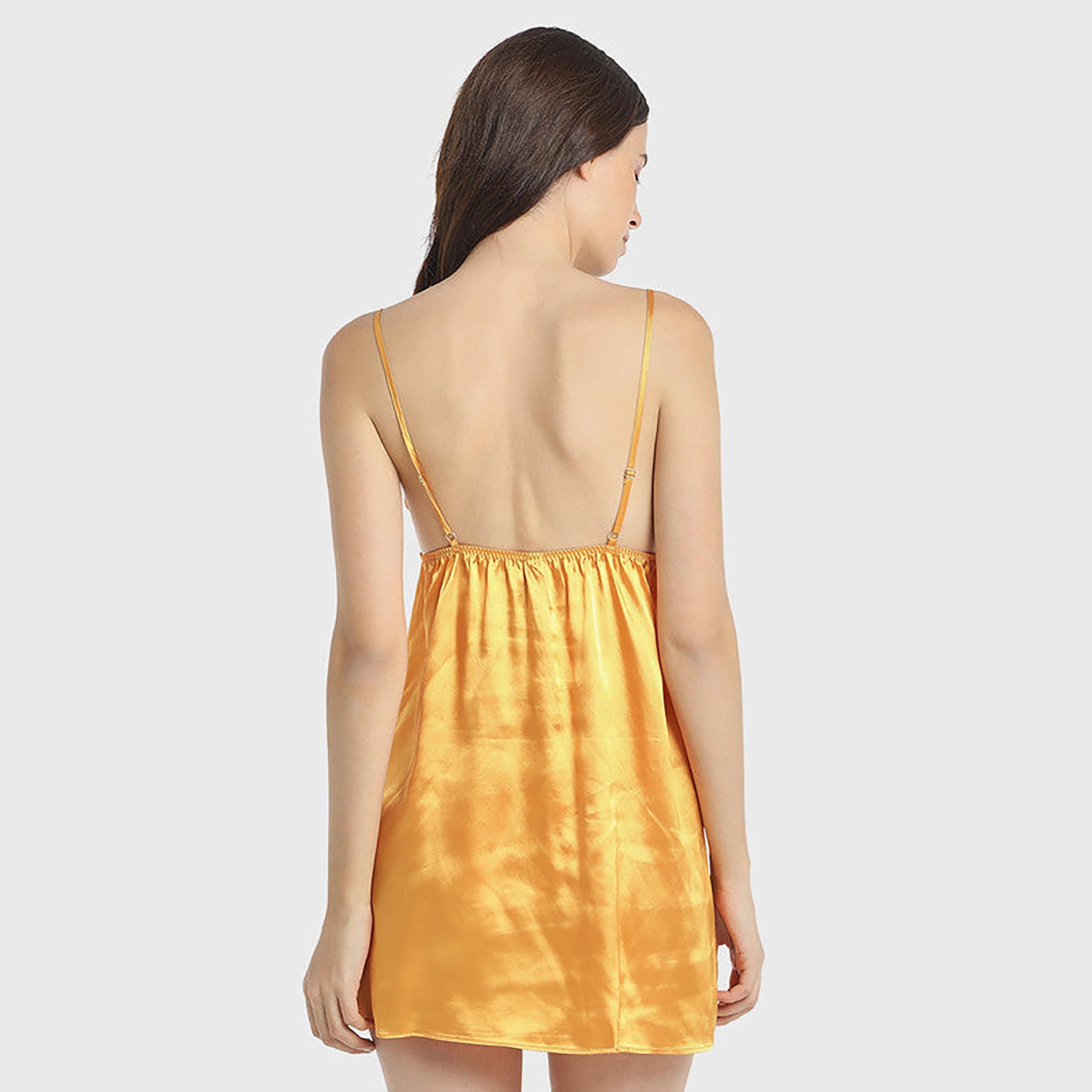 La Senza Lace Detail Shoulder Straps Sleeveless Women's Night Dress-women-clothing-nightwear-nighties-image-5