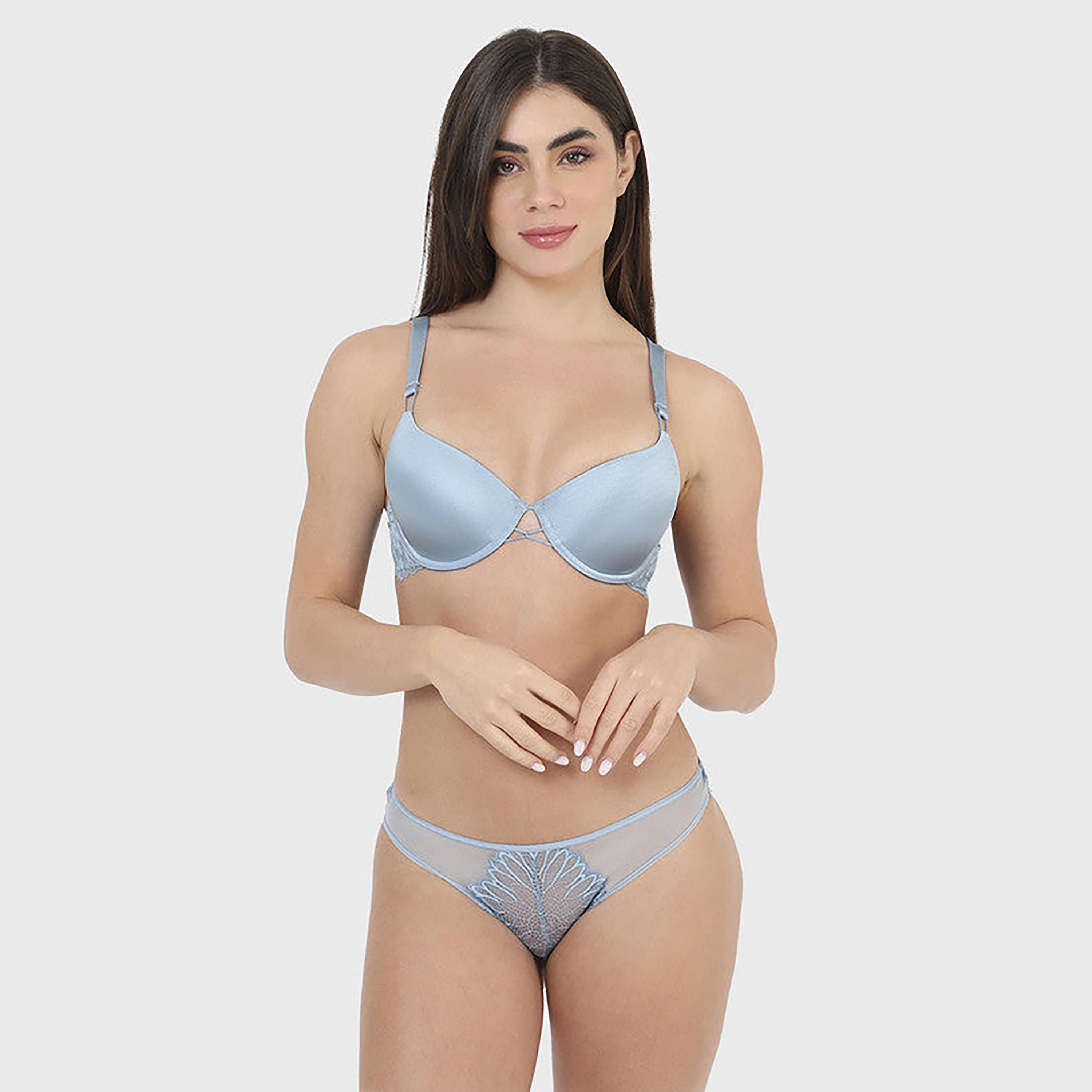 La Senza Low Coverage Blue Women's Cheeky Briefs-women-clothing-lingerie-panties-image-2